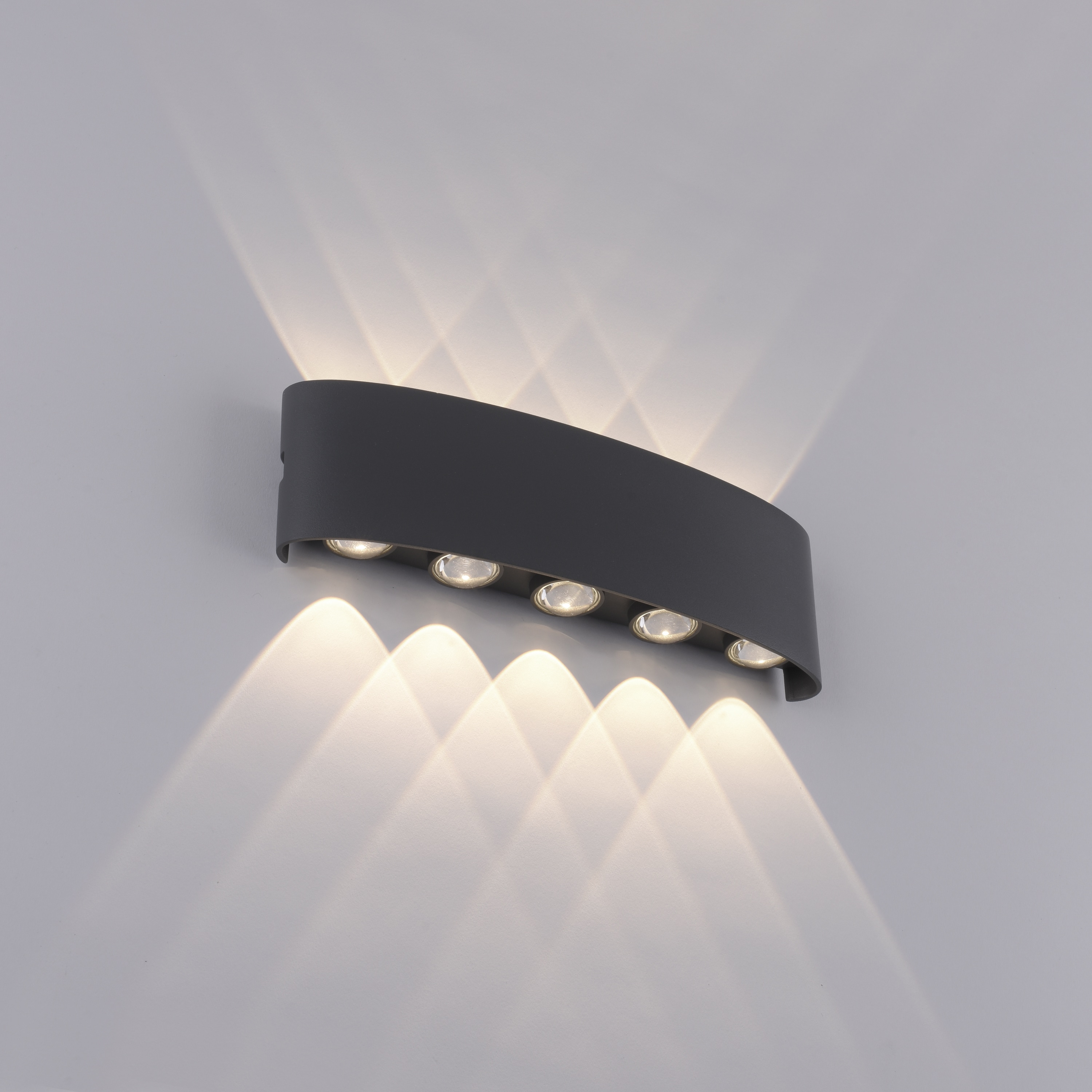 PAUL NEUHAUS LED-Wandleuchte 9489-13 anthrazit, 8 W, 1200 lm, 3000 K, IP54 PAUL NEUHAUS LED-Wandleuchte 9489-13 anthrazit, 8 W, 1200 lm, 3000 K, IP54