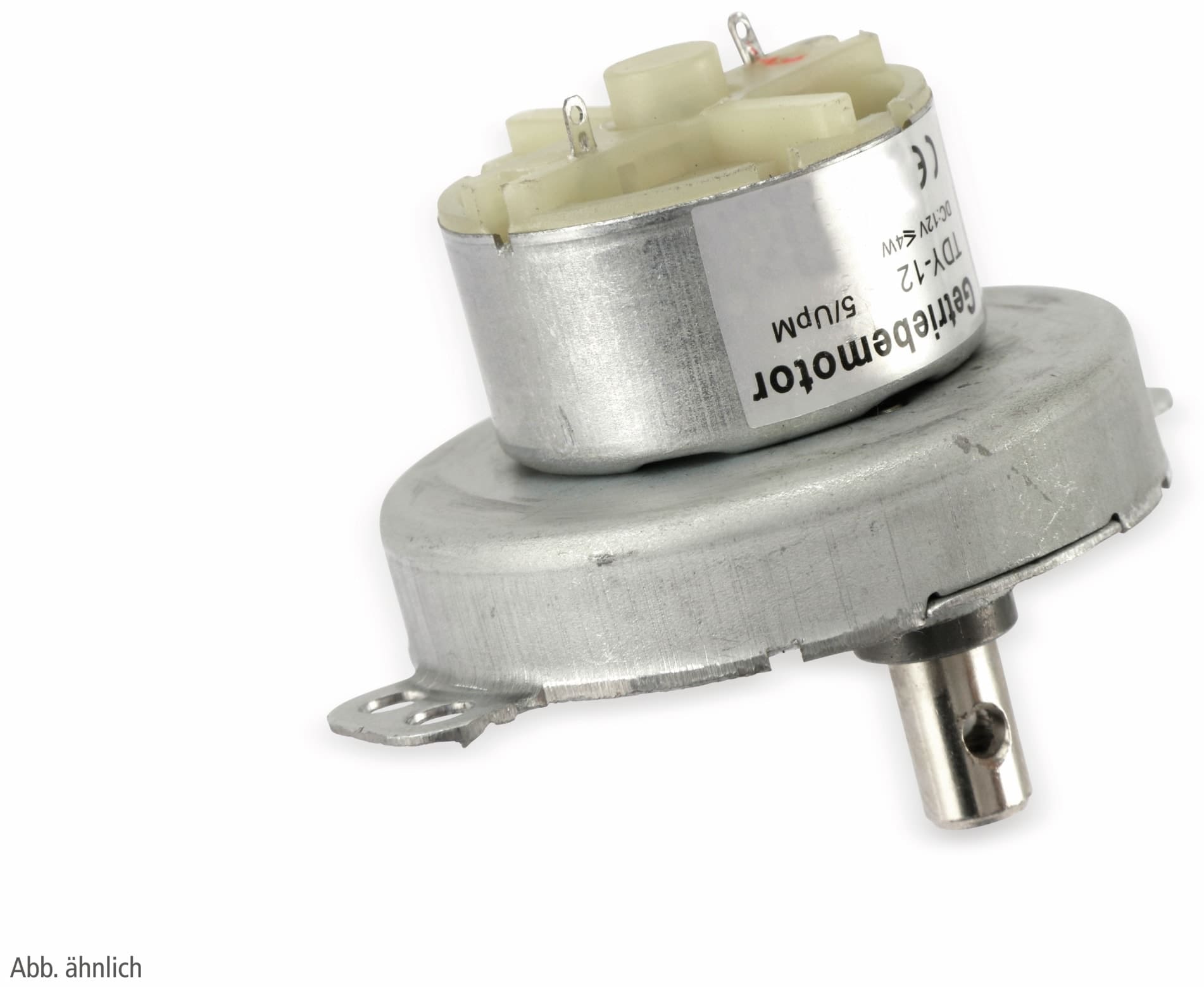 Gleichstrom-Getriebemotor TDY-12, 12 V-, 0,18 A, 15 U/min Gleichstrom-Getriebemotor TDY-12, 12 V-, 0,18 A, 15 U/min