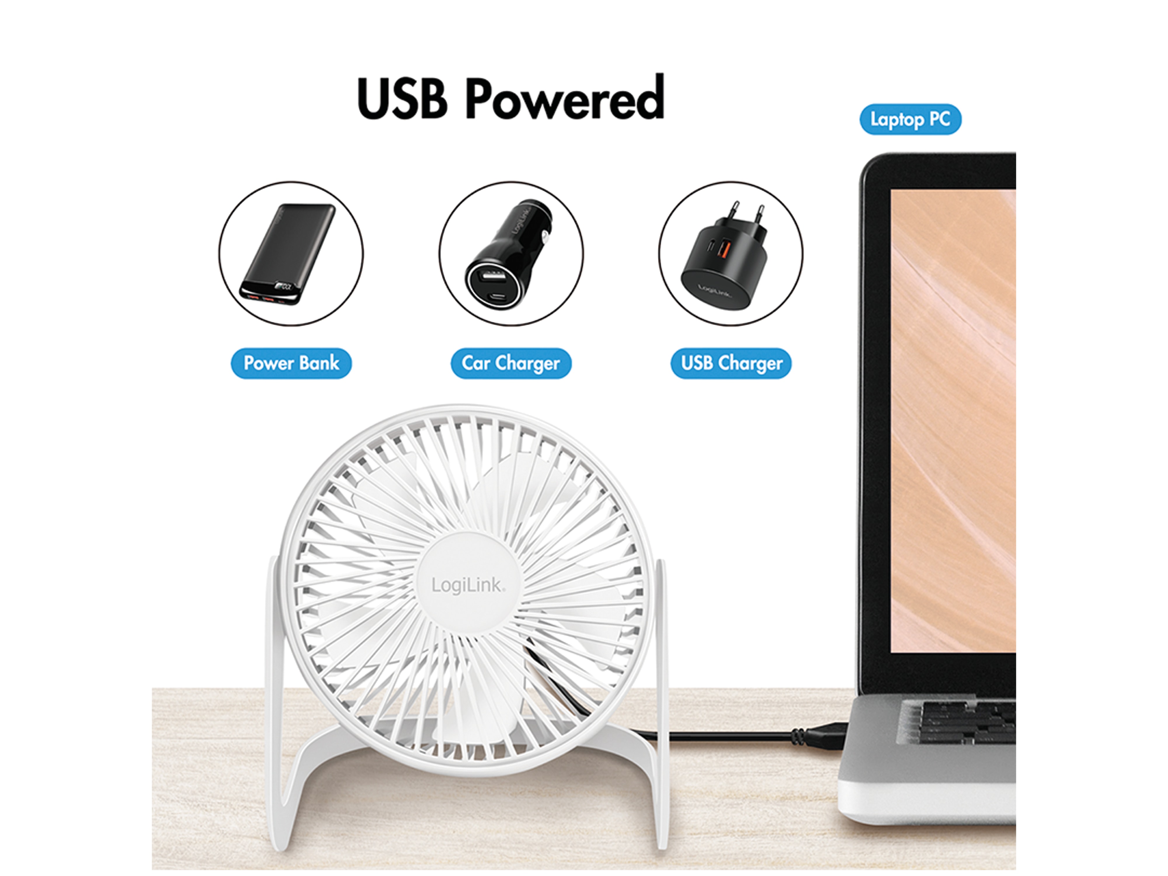 LOGILINK USB-Ventilator UA0403 LOGILINK USB-Ventilator UA0403