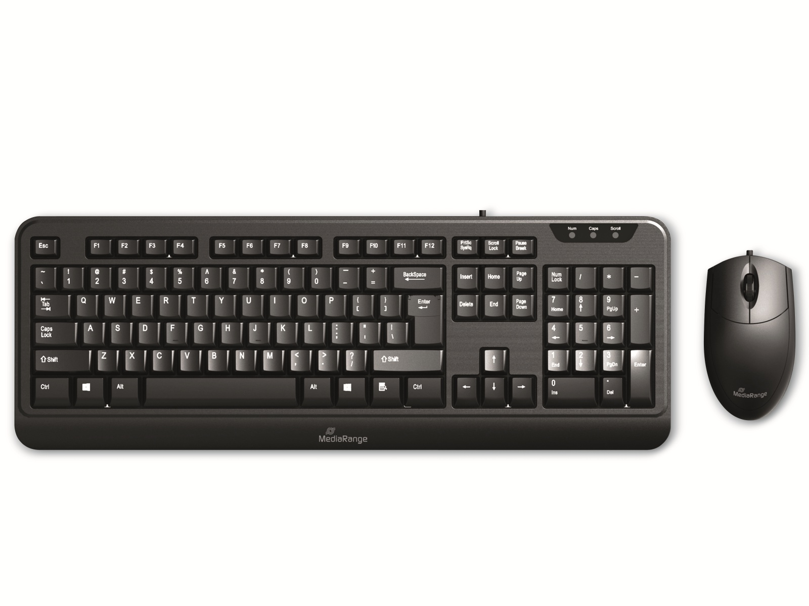 MEDIARANGE USB-Tastatur- und Maus-Set MROS108, QWERTZ, schwarz MEDIARANGE USB-Tastatur- und Maus-Set MROS108, QWERTZ, schwarz