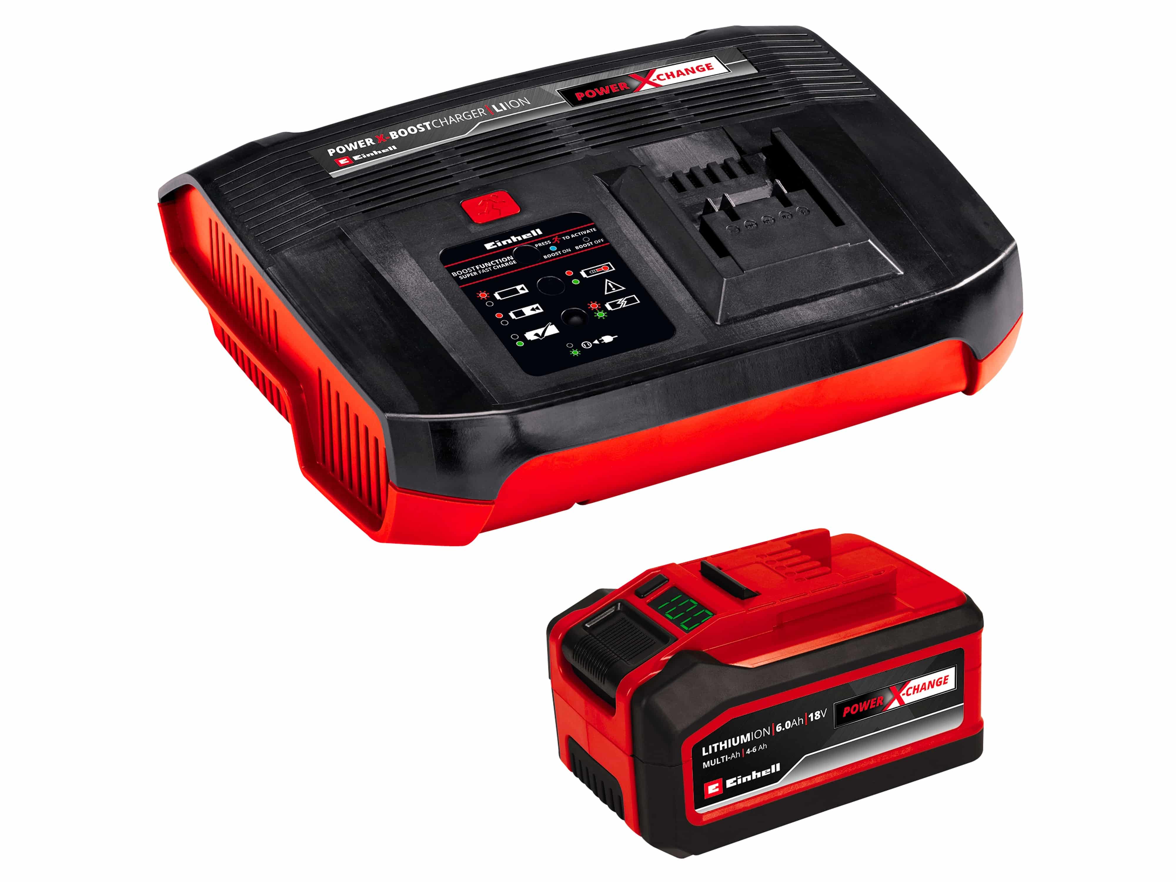 EINHELL PXC-Starter-Kit 18 V, 4...6 Ah + 6 A Ladegerät mit Bootsfunktion EINHELL PXC-Starter-Kit 18 V, 4...6 Ah + 6 A Ladegerät mit Bootsfunktion