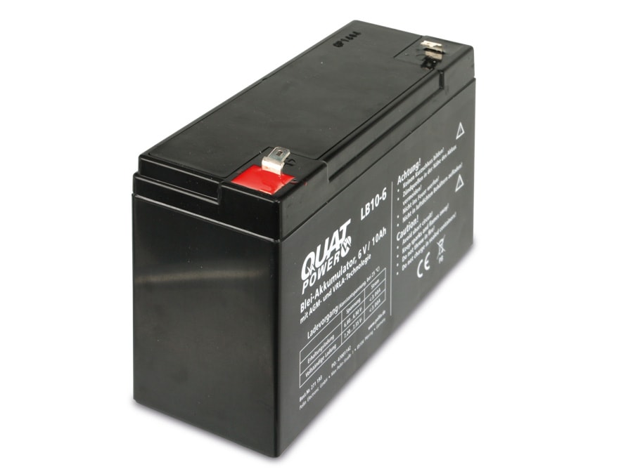 QUATPOWER Blei-Akkumulator LB10-6, 6 V-/10 Ah QUATPOWER Blei-Akkumulator LB10-6, 6 V-/10 Ah