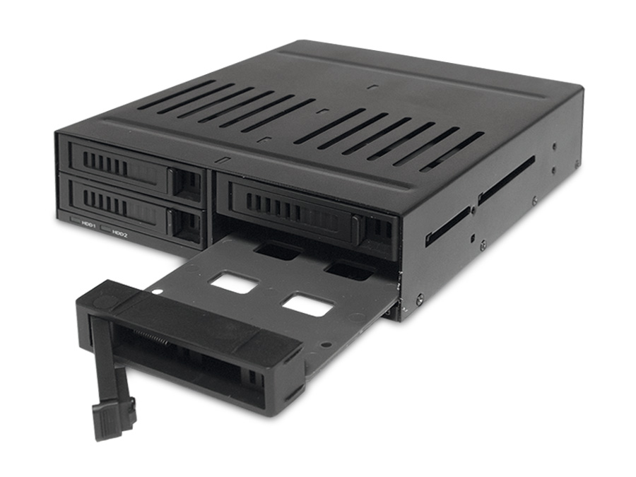 INTER-TECH SATA-Wechselrahmen, 4x 6,35 cm (2,5") INTER-TECH SATA-Wechselrahmen, 4x 6,35 cm (2,5")