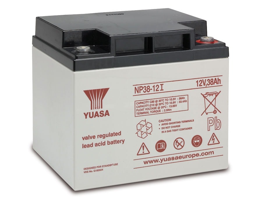 YUASA Blei-Akkumulator NP38-12I, 12 V-/38 Ah YUASA Blei-Akkumulator NP38-12I, 12 V-/38 Ah