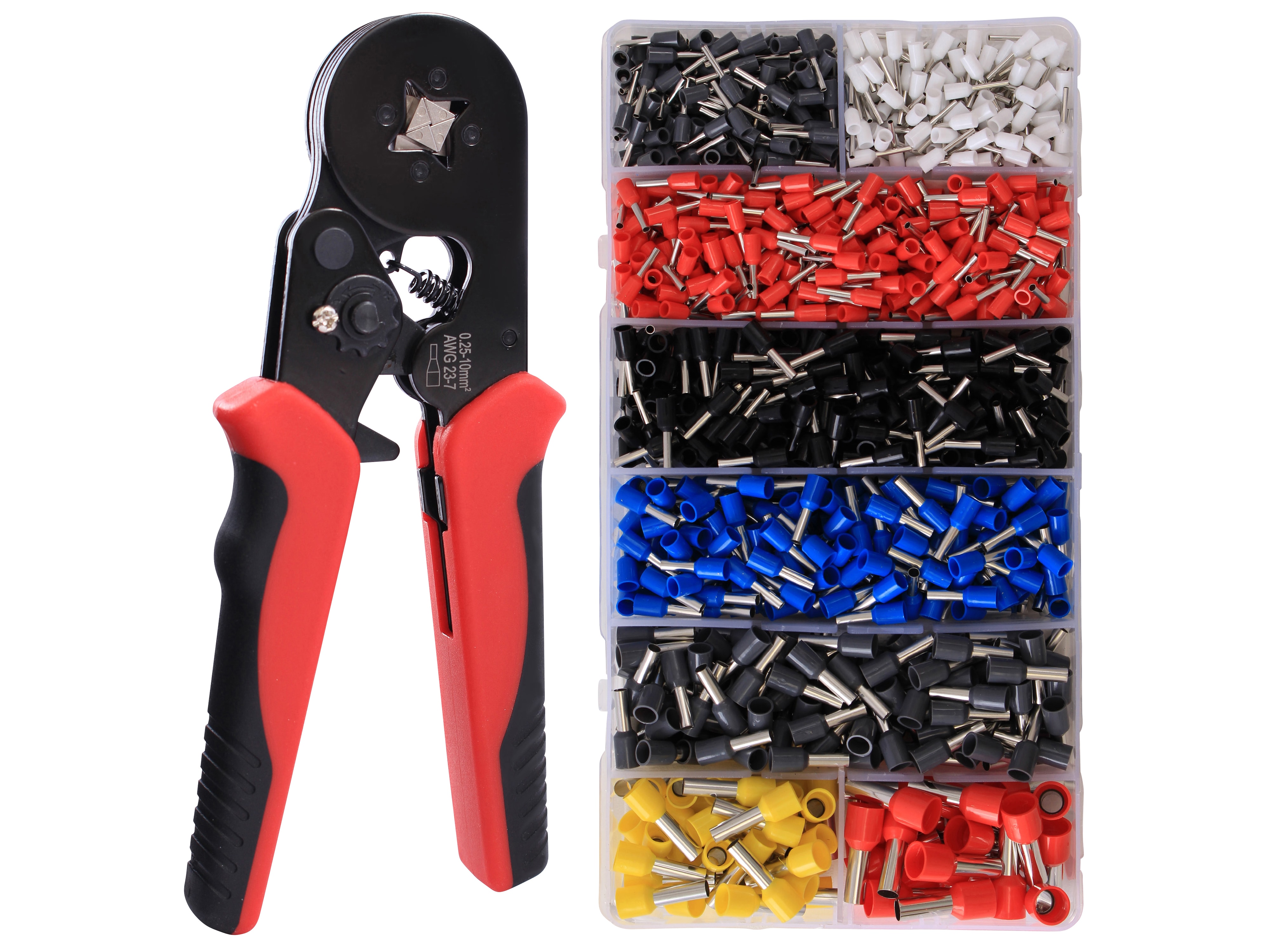 DAYTOOLS Crimpzangen Set mit 1200 Aderendhülsen DAYTOOLS Crimpzangen Set mit 1200 Aderendhülsen