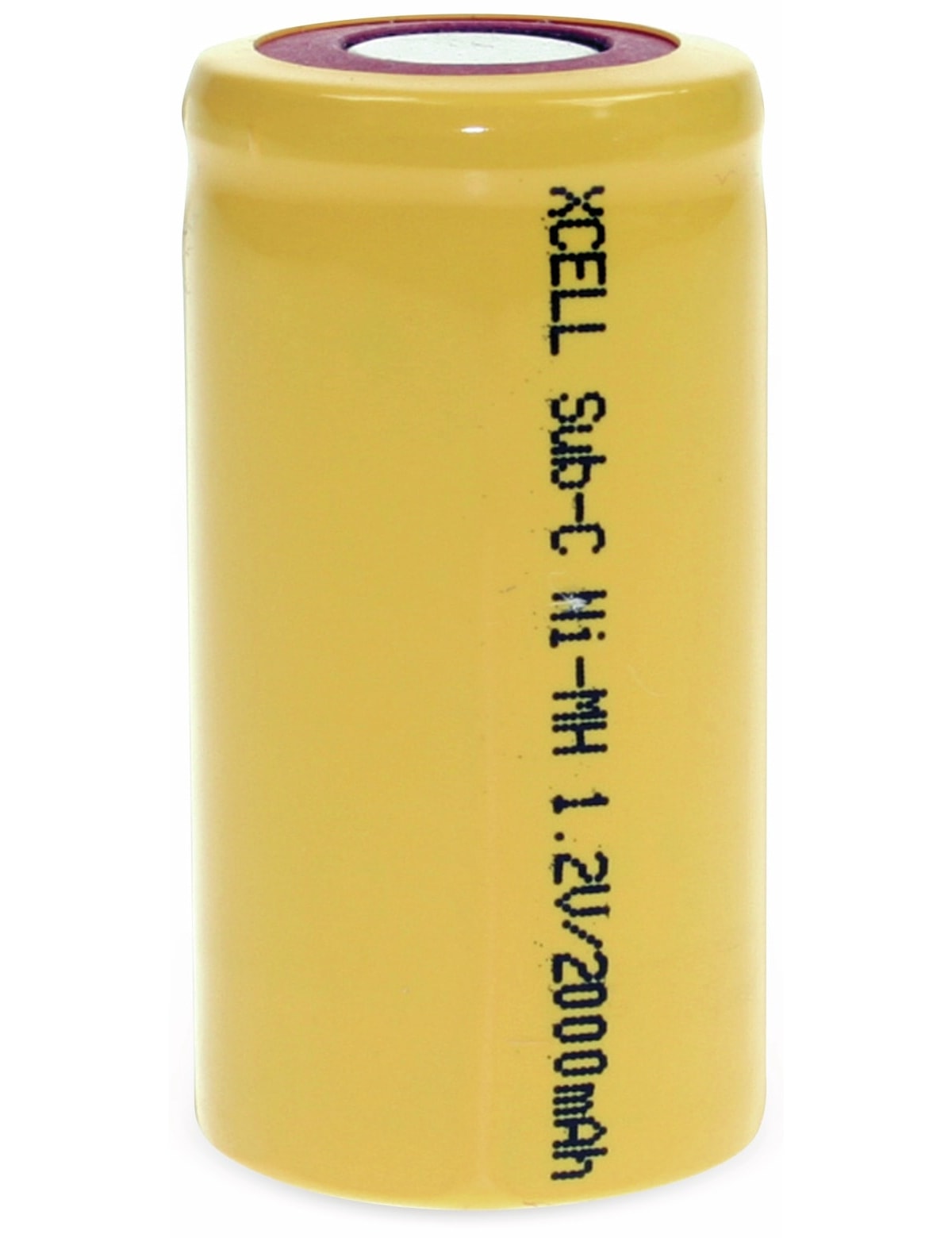 XCELL NiMH-Sub-C-Zelle-Akku 2000 mAh, 1,2 V-, 43x22,5mm XCELL NiMH-Sub-C-Zelle-Akku 2000 mAh, 1,2 V-, 43x22,5mm