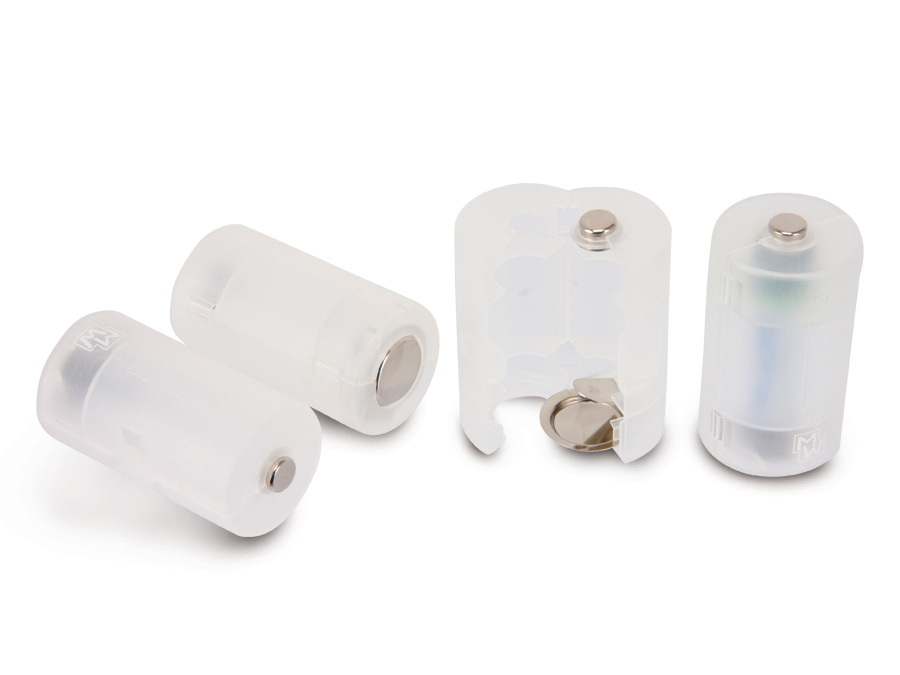 Batterie-Adapter AA-D, 4 Stück Batterie-Adapter AA-D, 4 Stück