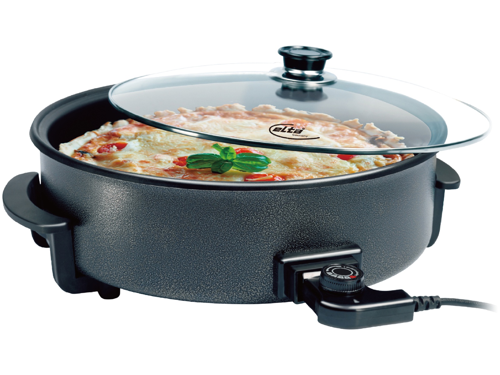 ELTA Party- und Pizzapfanne PP-4209, XXL, 1500 W ELTA Party- und Pizzapfanne PP-4209, XXL, 1500 W