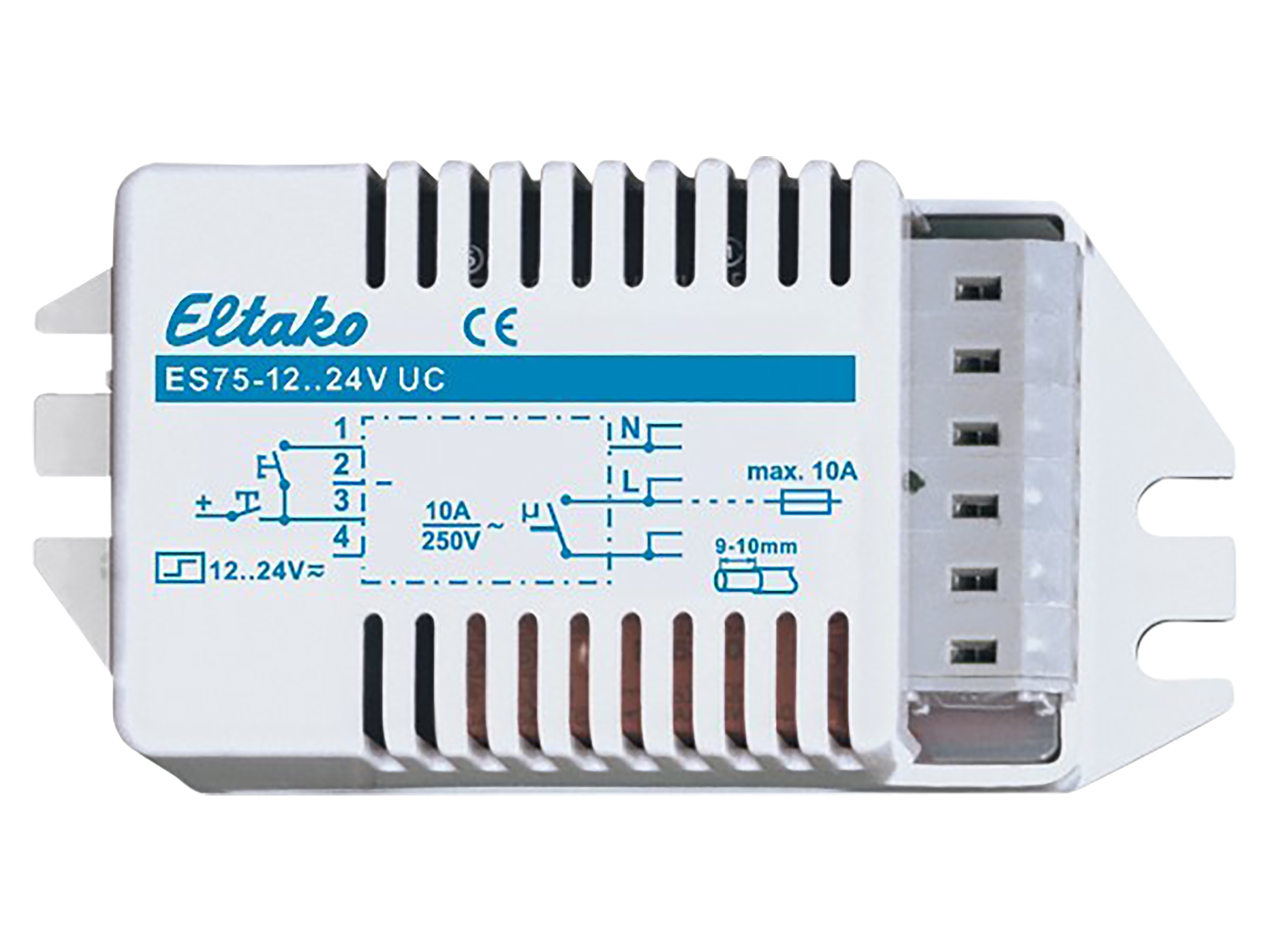 ELTAKO Stromstoßschalter ES75-12...24VUC, 10A, 1 Schließer