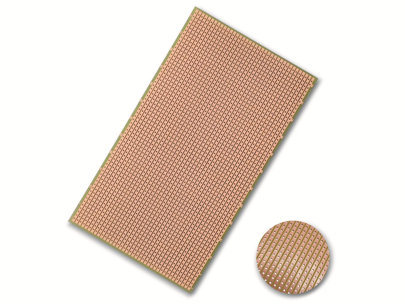 Streifenraster-Platine, FR4, Epoxyd, 160x100 mm Streifenraster-Platine, FR4, Epoxyd, 160x100 mm