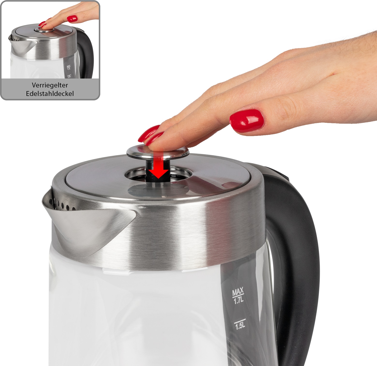 PROFI COOK Tee-/Kaffeestation 3in1 PC-TKS 1056 inox, 2250 W