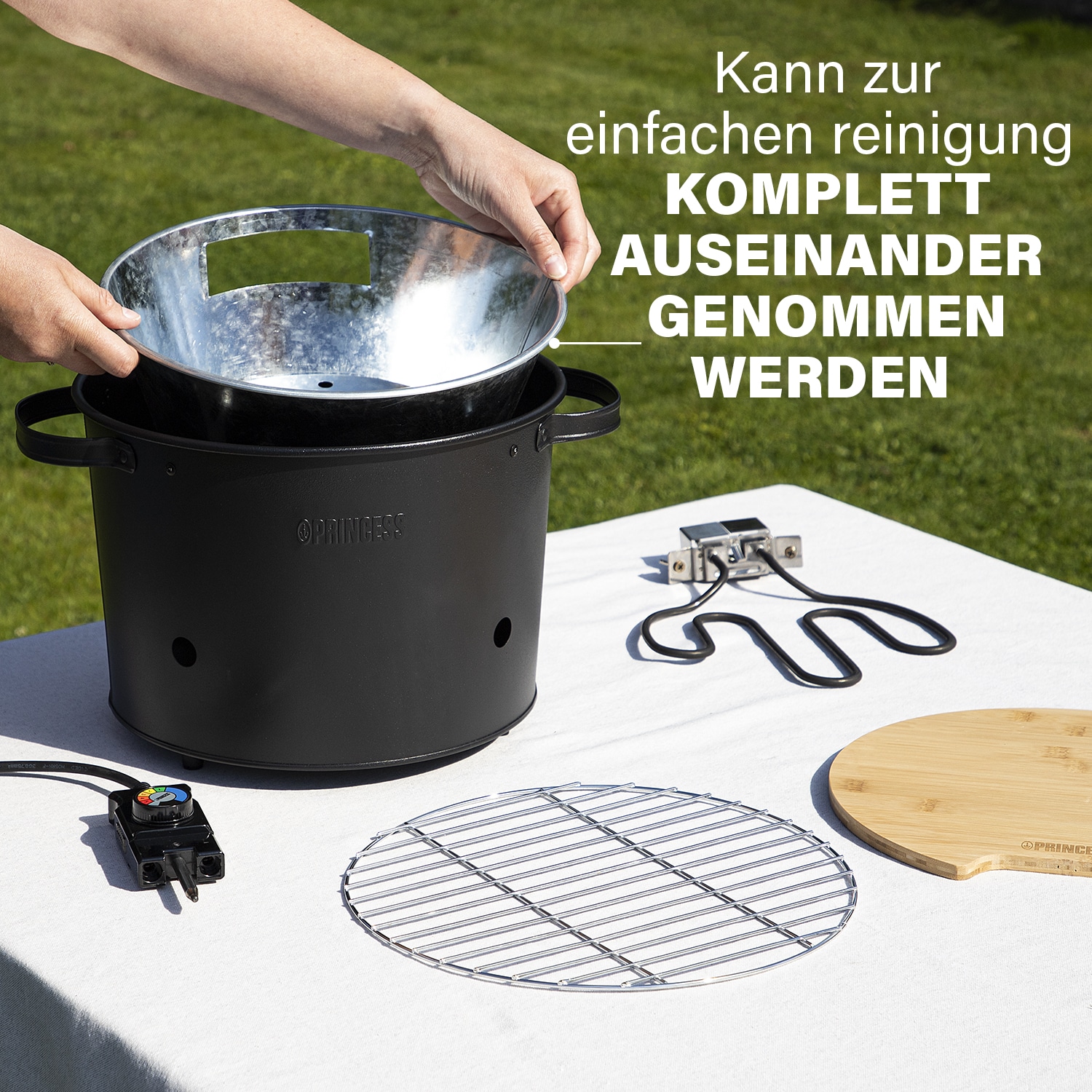 PRINCESS Elektrogrill 112240 Hybrid Grill, Ø 32 cm, 1400 W PRINCESS Elektrogrill 112240 Hybrid Grill, Ø 32 cm, 1400 W