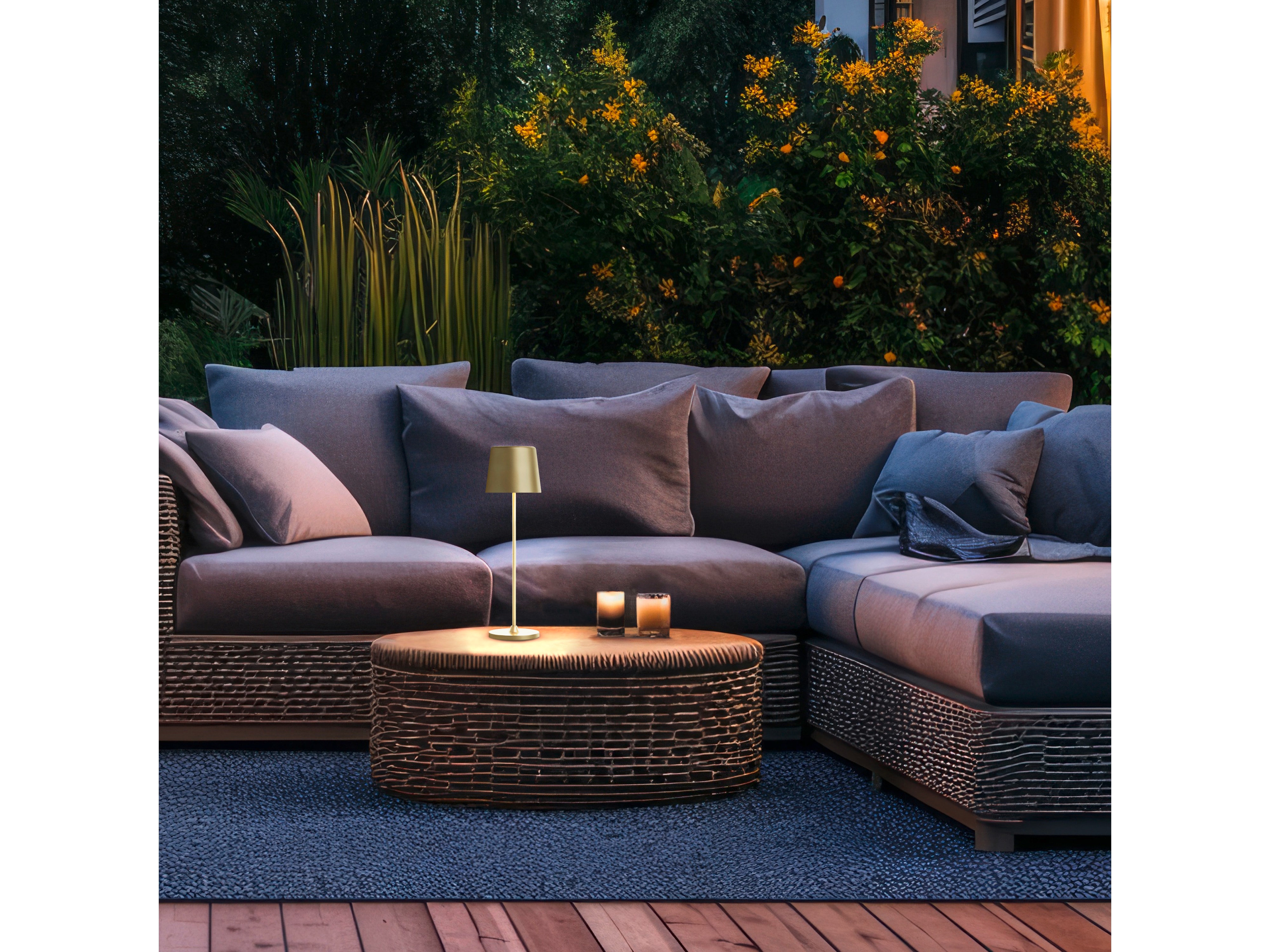 BRILLIANT LED-Akku-Tischleuchte Kaami, 2 W, 310 lm, 3000 K, gold, 2er Set BRILLIANT LED-Akku-Tischleuchte Kaami, 2 W, 310 lm, 3000 K, gold, 2er Set