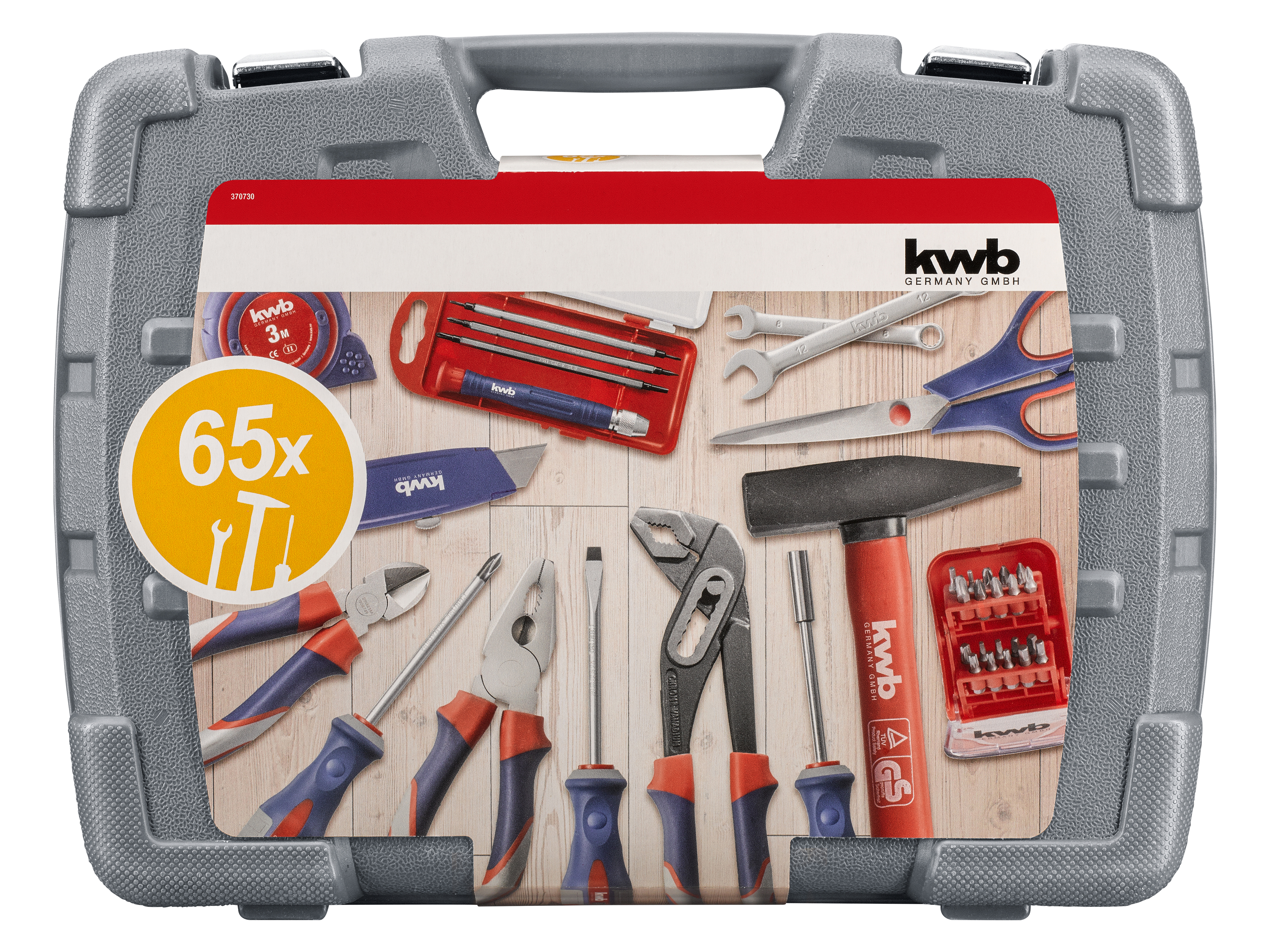 KWB Werkzeugkoffer, 370730, 65-teilig KWB Werkzeugkoffer, 370730, 65-teilig