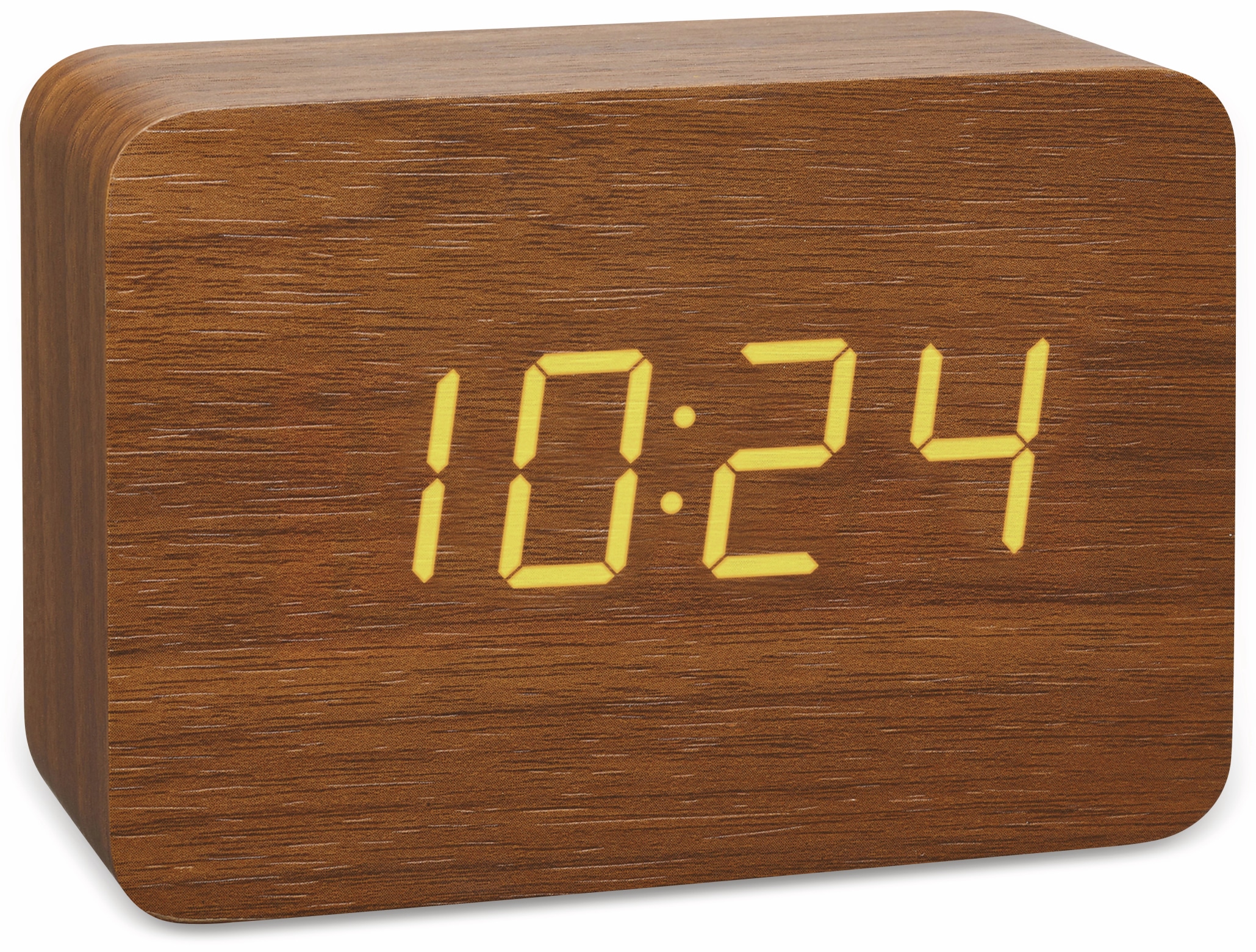TFA Digitaler Funkwecker Clocco, braun, orangene LED TFA Digitaler Funkwecker Clocco, braun, orangene LED