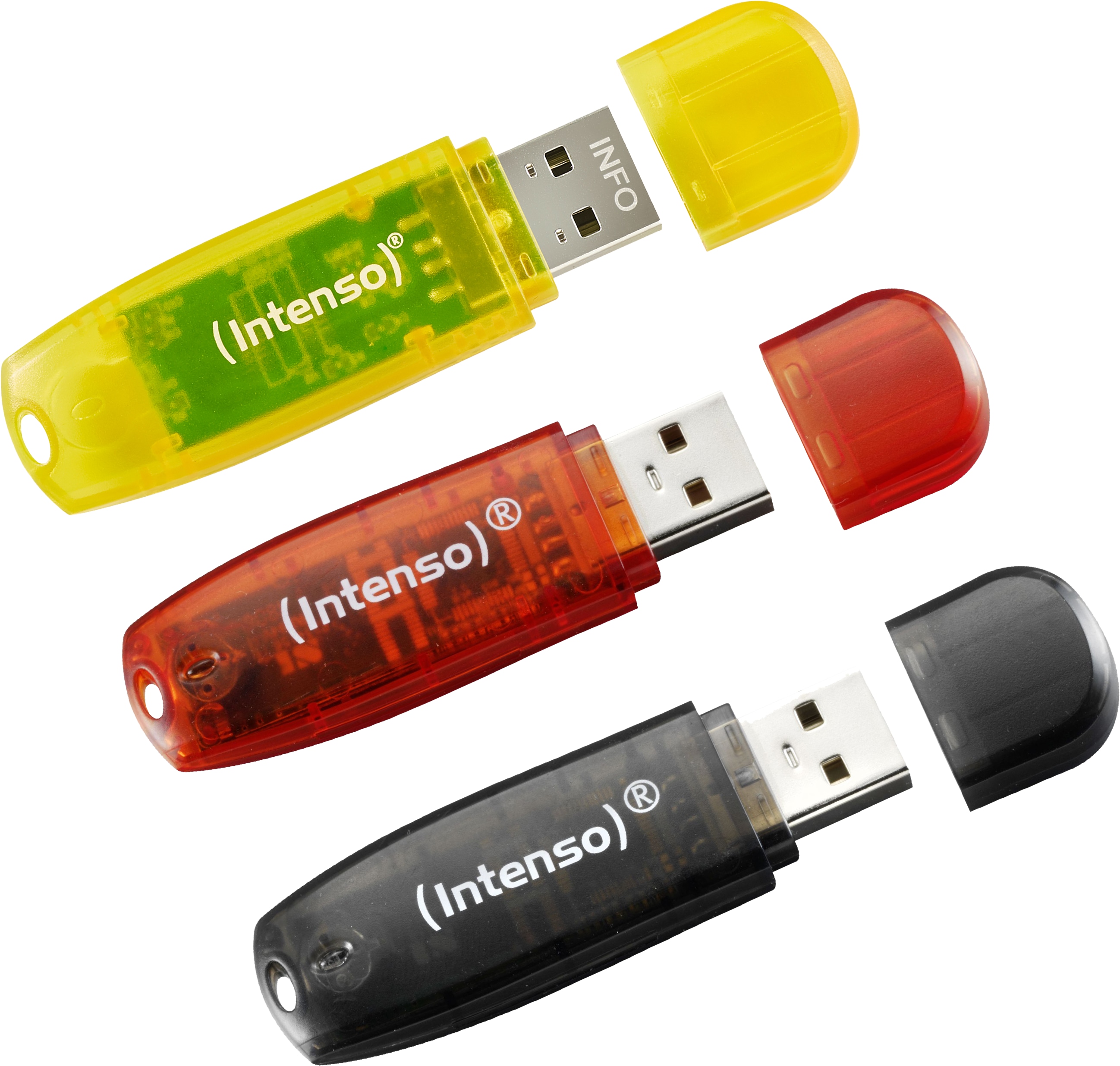 INTENSO USB-Stick Rainbow Line 3502483 USB 2.0 32GB 3er Pack INTENSO USB-Stick Rainbow, 32 GB 3er Pack