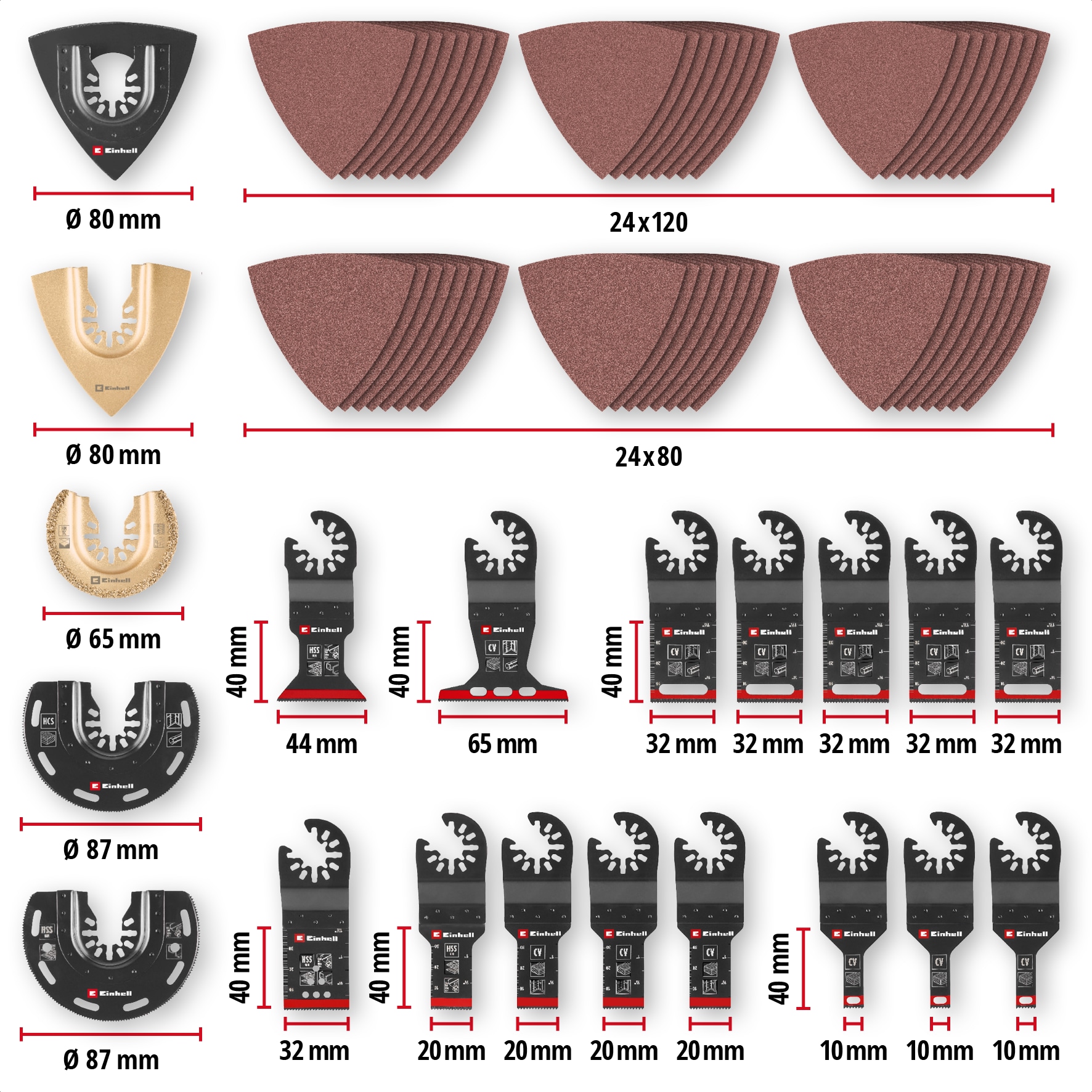 EINHELL Multitool-Set, 708170, XXL-Case, 70-teilig EINHELL Multitool-Set, 708170, XXL-Case, 70-teilig