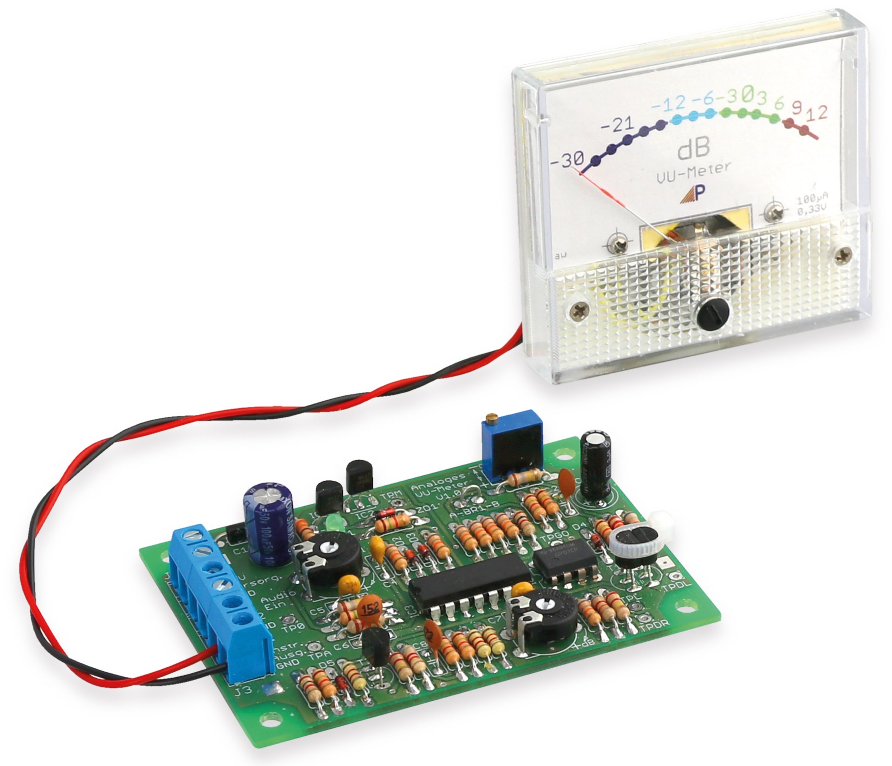 Bausatz Analoges VU-Meter, V1.0 Bausatz Analoges VU-Meter V1.0