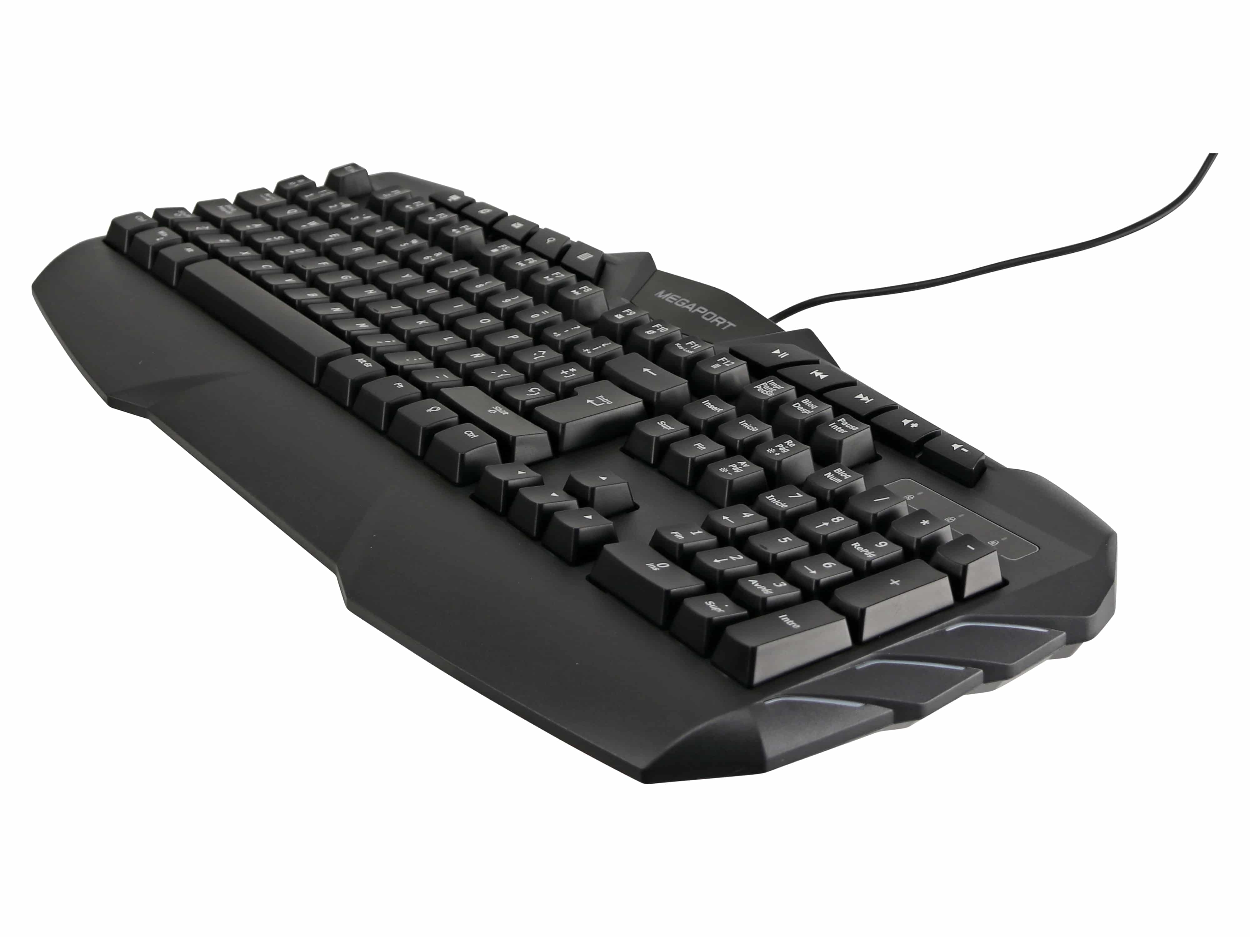 Tastatur/Maus-Set, MEGAPORT, M-GCM600, spanisches Tastaturlayout Tastatur/Maus-Set, MEGAPORT, M-GCM600, spanisches Tastaturlayout