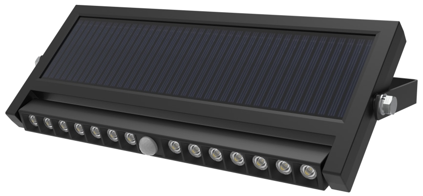 LUXULA Solar LED-Wandleuchte, 10 W, 1000 lm, PIR-Sensor, schwenkbar LUXULA Solar LED-Wandleuchte, 10 W, 1000 lm, PIR-Sensor, schwenkbar
