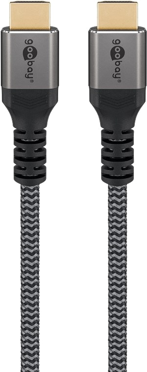 GOOBAY HDMI Kabel Plus Ultra High Speed 8K schwarz/silber, 5 m GOOBAY HDMI Kabel Plus Ultra High Speed 8K schwarz/silber, 5 m