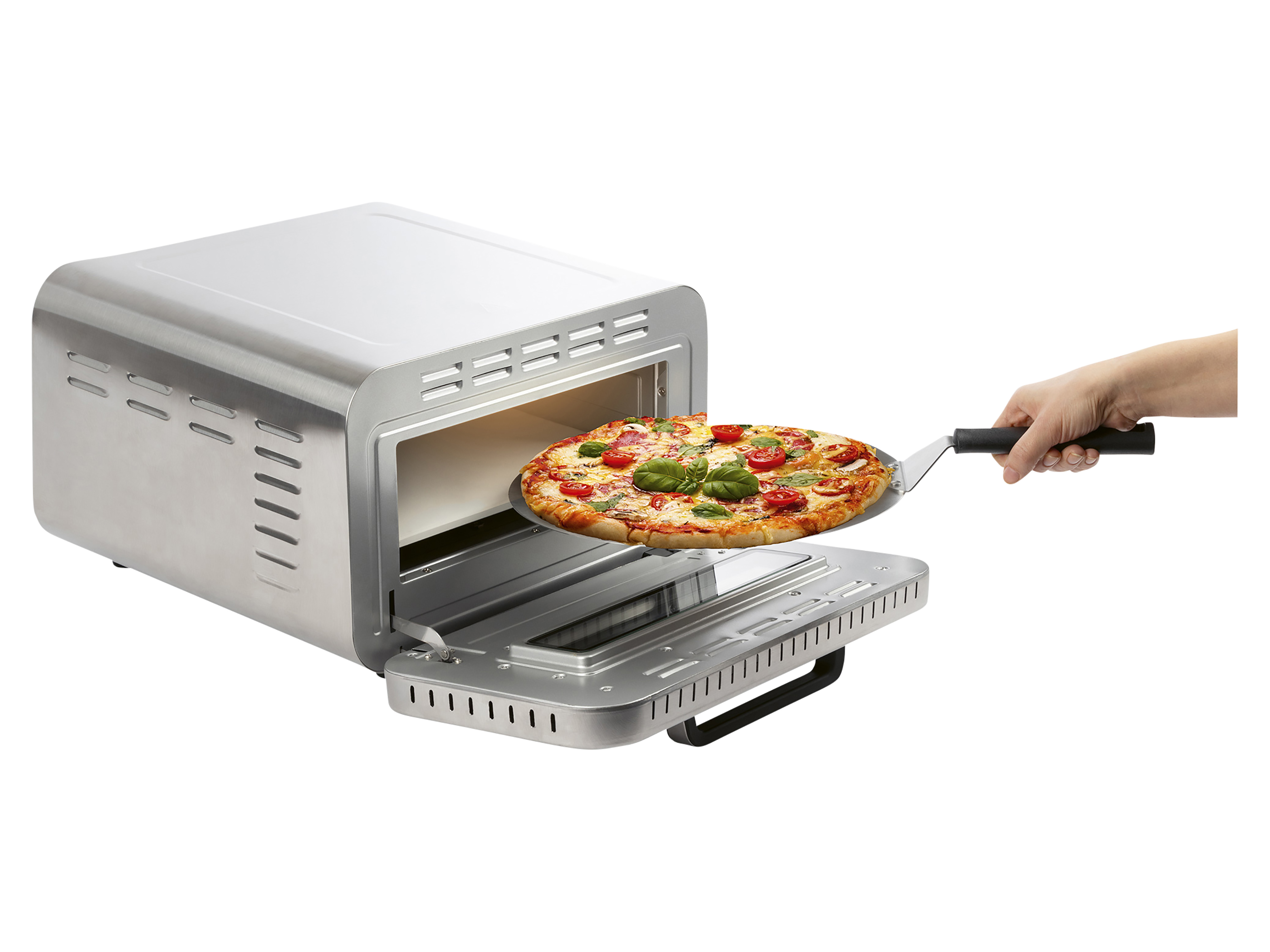 PROFI COOK Pizzaofen PC-PO 1323, inkl. Pizzastein & Pizzaheber, 400°C PROFICOOK Pizzaofen PC-PO 1323, inkl. Pizzastein & Pizzaheber, 400°C
