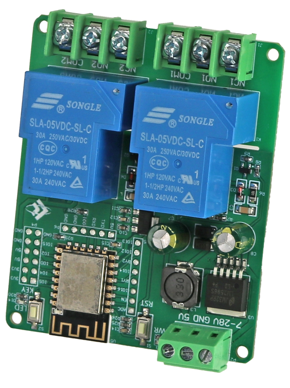 DAYPOWER Relaismodul ESP12-2R-30A-D5, 2-Kanal DAYPOWER Relaismodul ESP12-2R-30A-D5, 2-Kanal