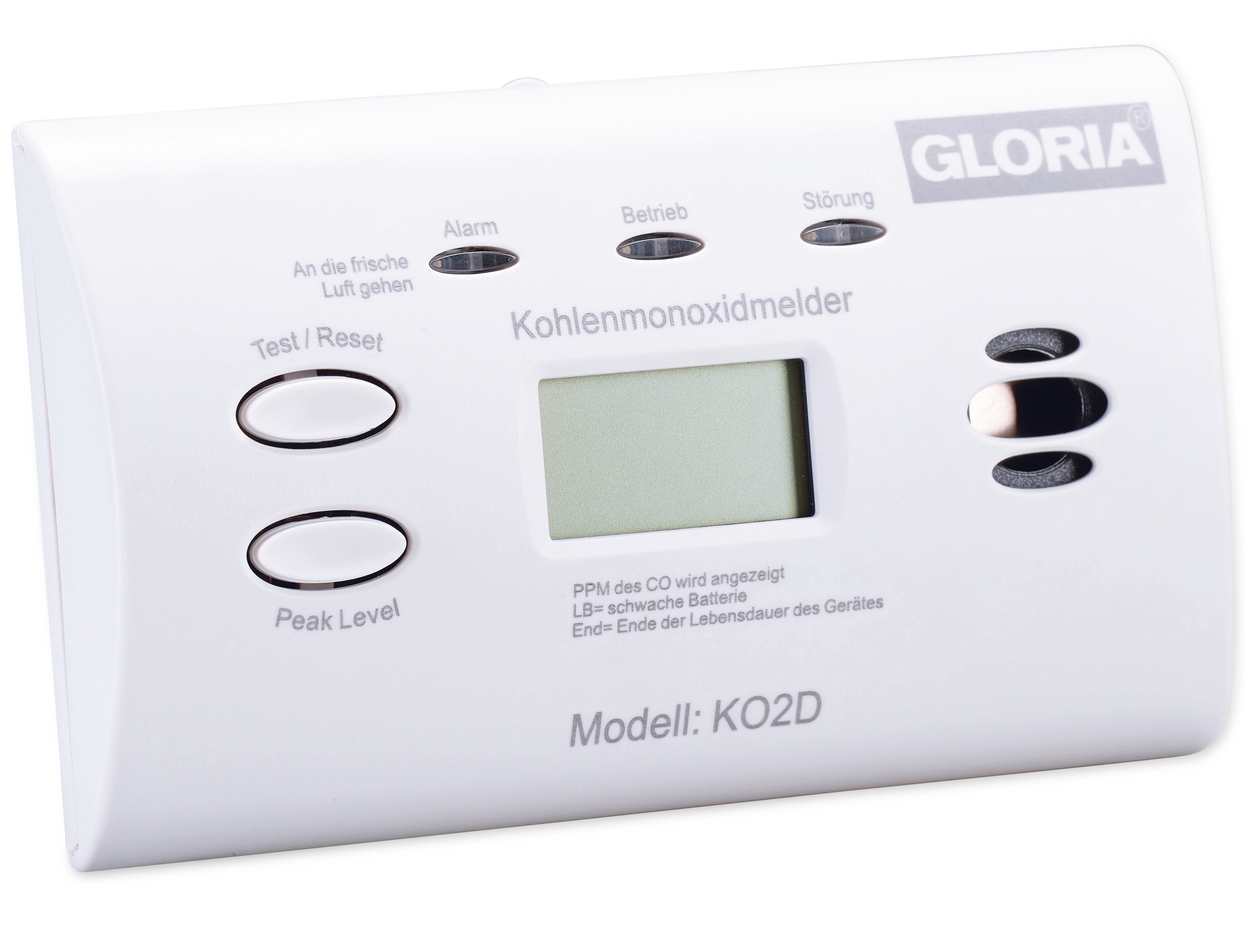 GLORIA Kohlenmonoxid-Melder KO2D, mit Display GLORIA Kohlenmonoxid-Melder KO2D, mit Display