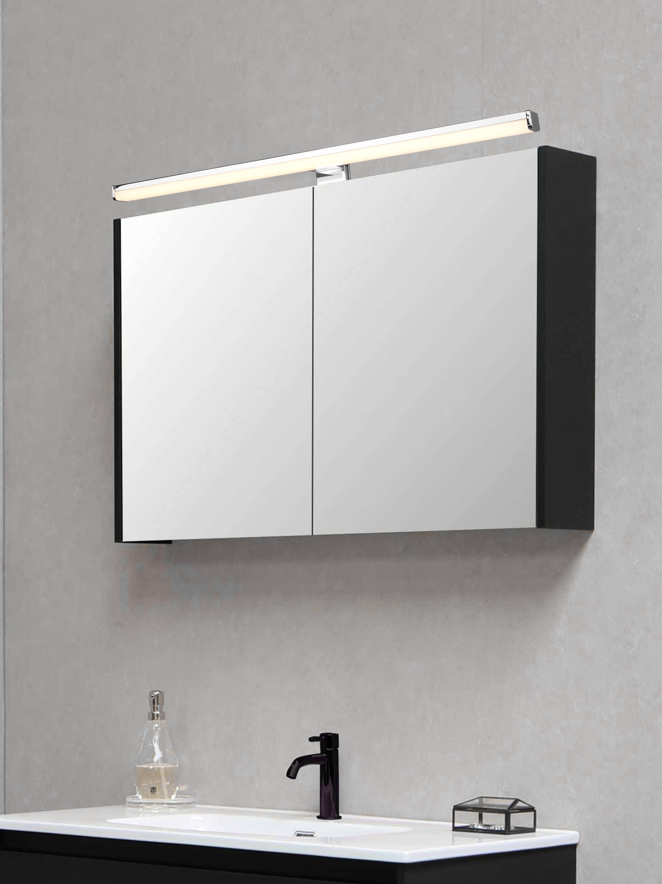 TRIO LED-Wandleuchte Lino 284116006, chromfarbig, 11 W, 1350 lm, 3000 K TRIO LED-Wandleuchte Lino 284116006, chromfarbig, 11 W, 1350 lm, 3000 K