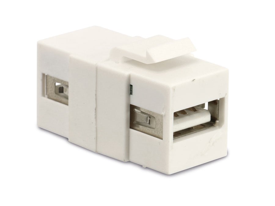 RED4POWER Einbau-Modul KM-UU-W, USB-A, weiß RED4POWER Einbau-Modul KM-UU-W, USB-A, weiß