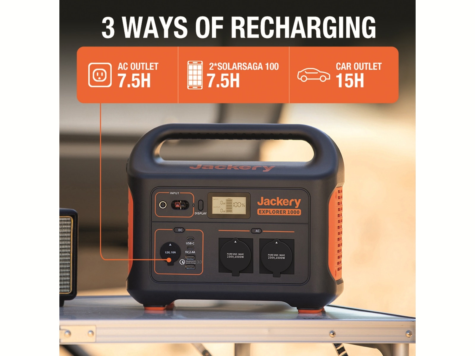 JACKERY Powerstation-Set Explorer 500EU + 100 W Solarmodul JACKERY Powerstation-Set Explorer 500EU + 100 W Solarmodul