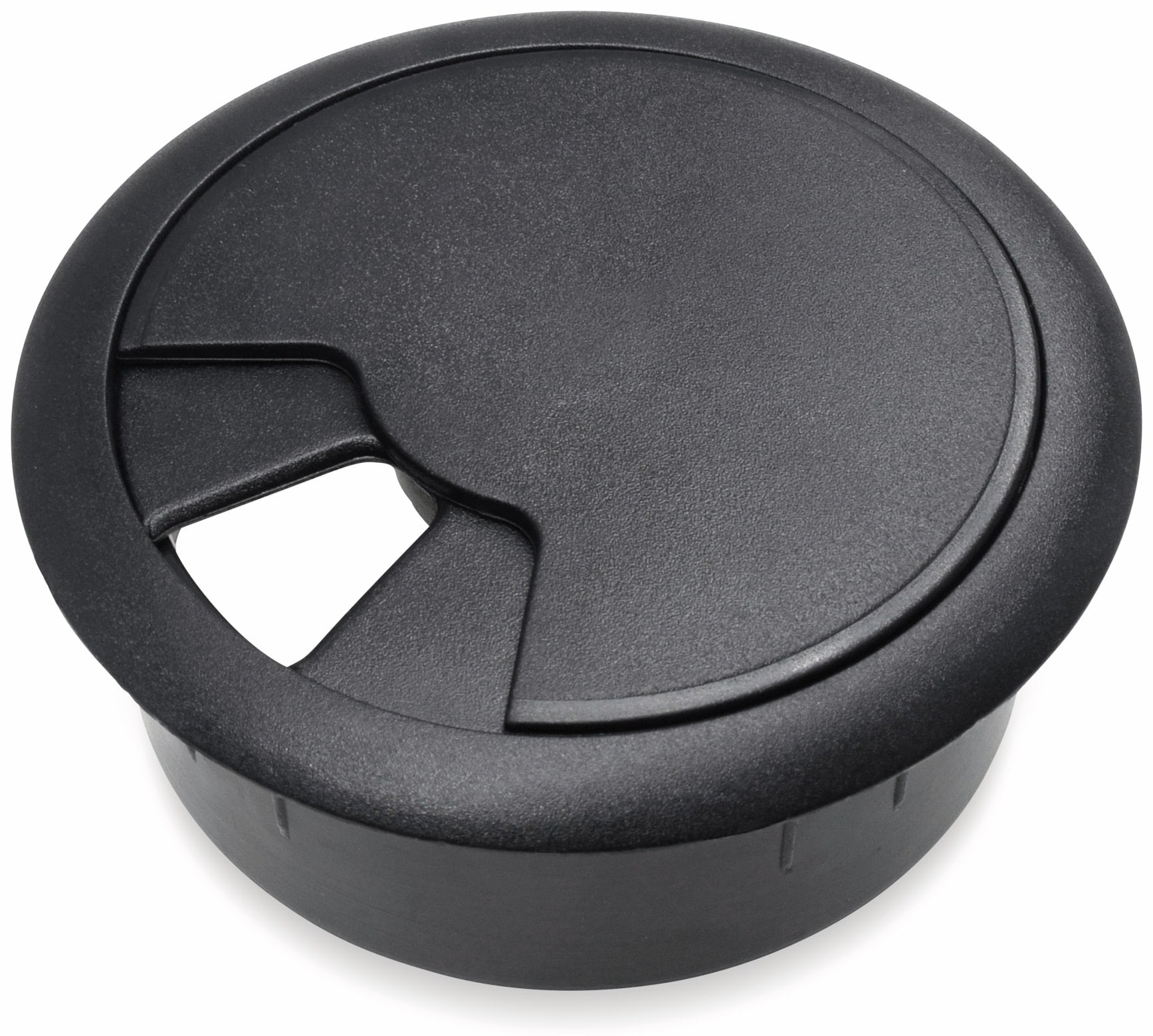Kabeldurchführung für Arbeitsplatten, schwarz, 60 mm, ABS
