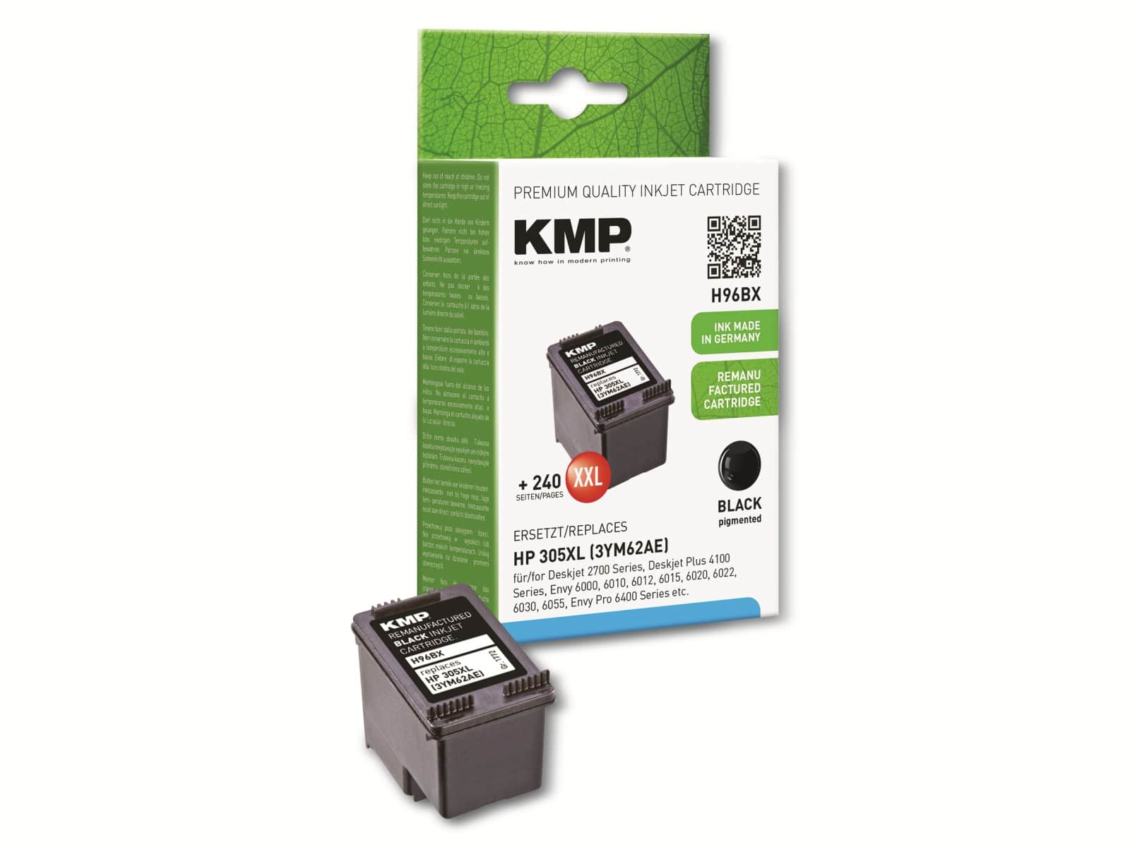 KMP Tintenpatrone H96BX, schwarz, für HP Deskjet KMP Tintenpatrone H96BX, schwarz, für HP Deskjet