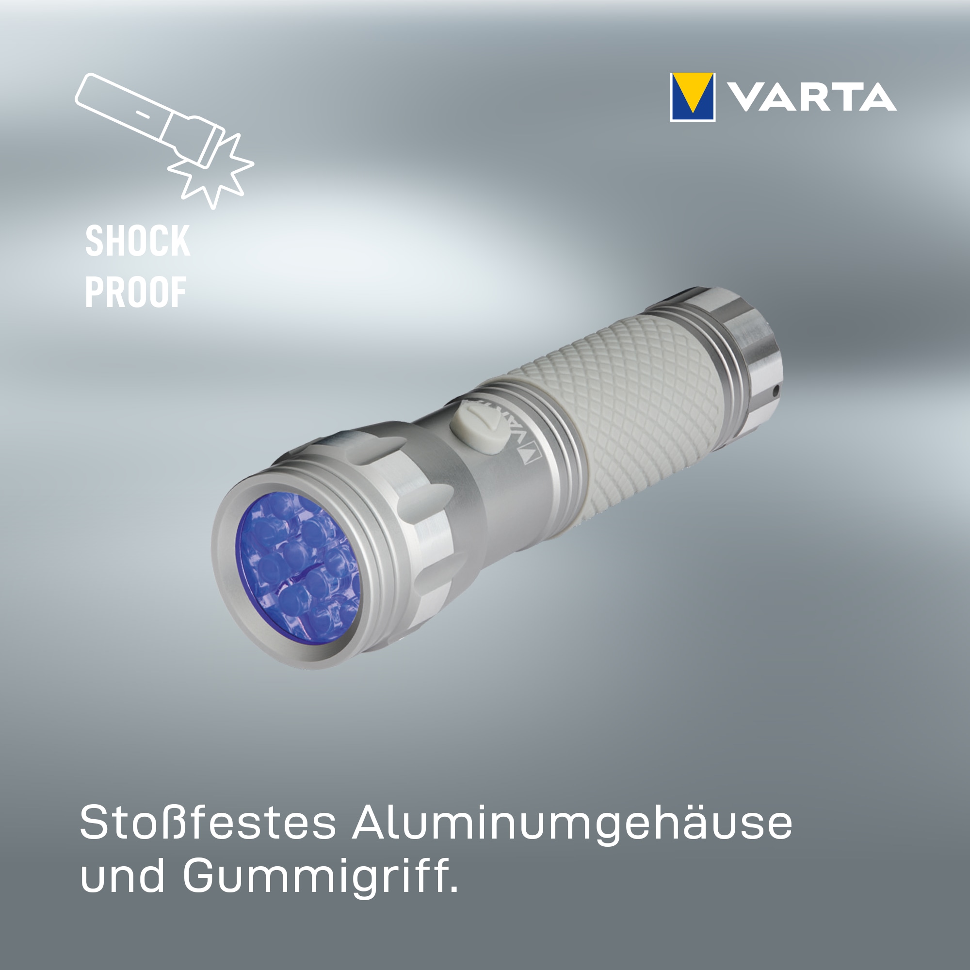 VARTA LED-Taschenlampe UV-Light, 385...400nm, Batteriebetrieb VARTA LED-Taschenlampe UV-Light, 385...400nm, Batteriebetrieb