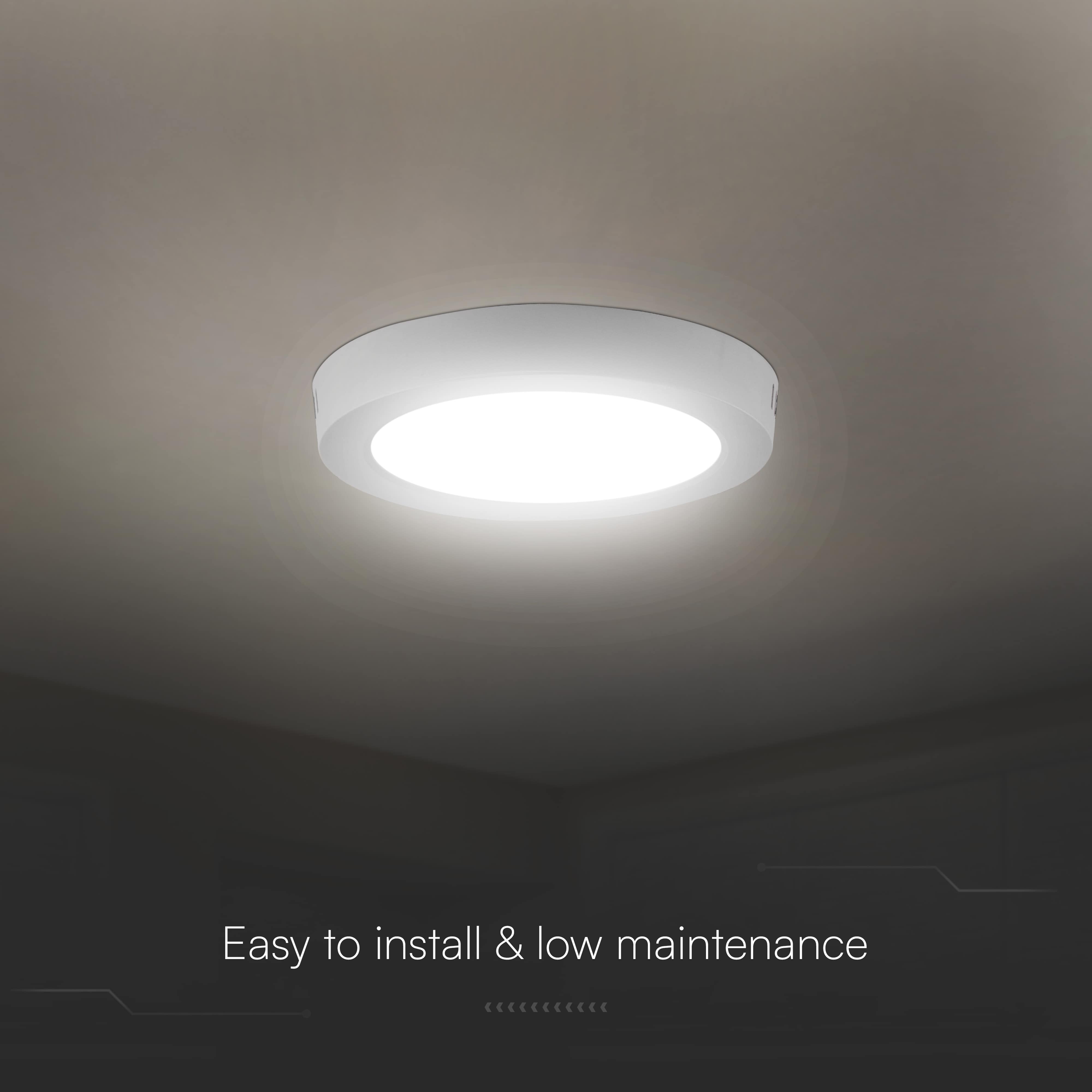 V-TAC LED-Deckenleuchte VT-78736, EEK: E, 12W, 1320lm, 3000K/4000K/6500K