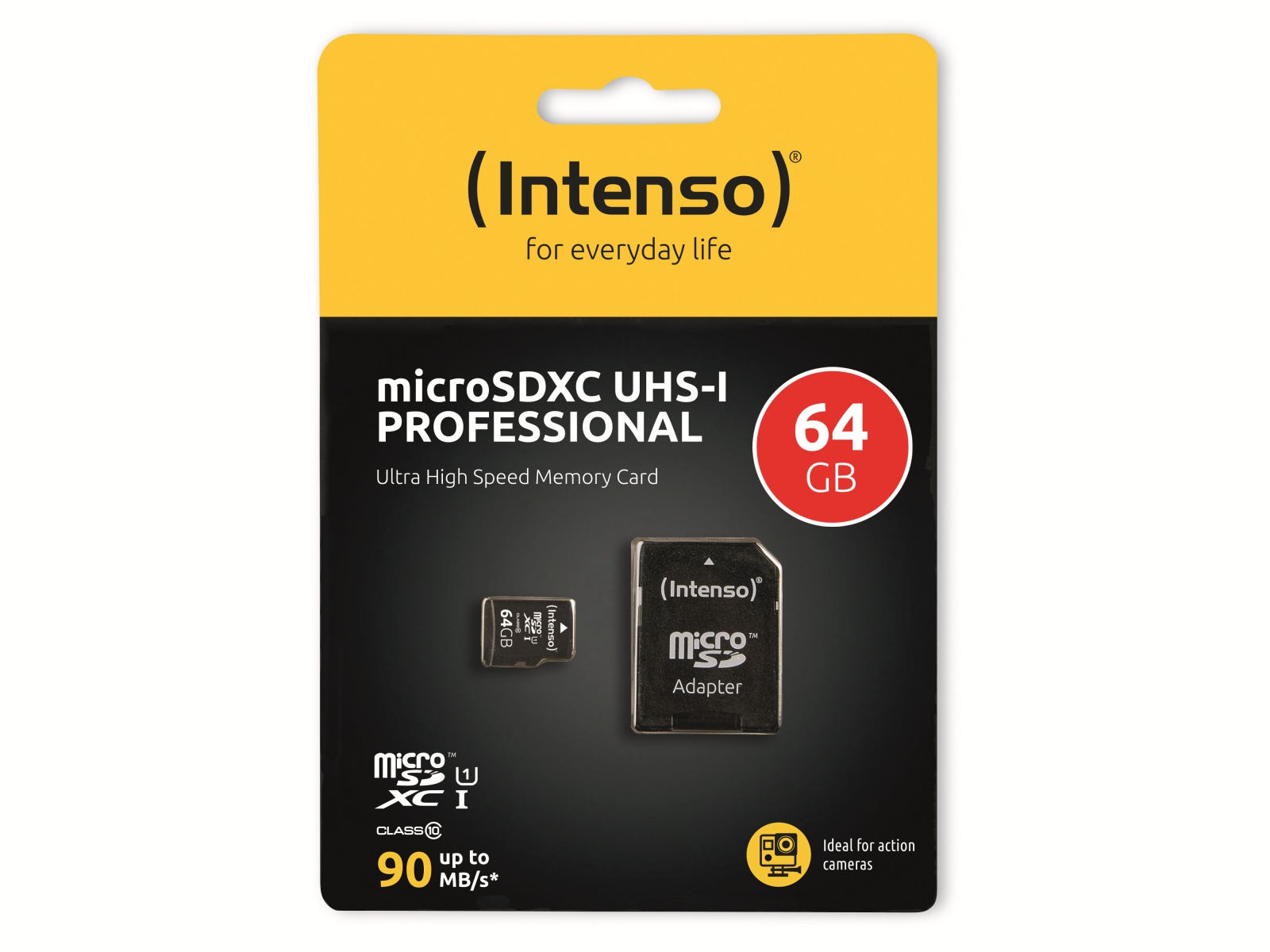 INTENSO microSDXC Card 3433490, 64 GB INTENSO microSDXC Card 3433490, 64 GB