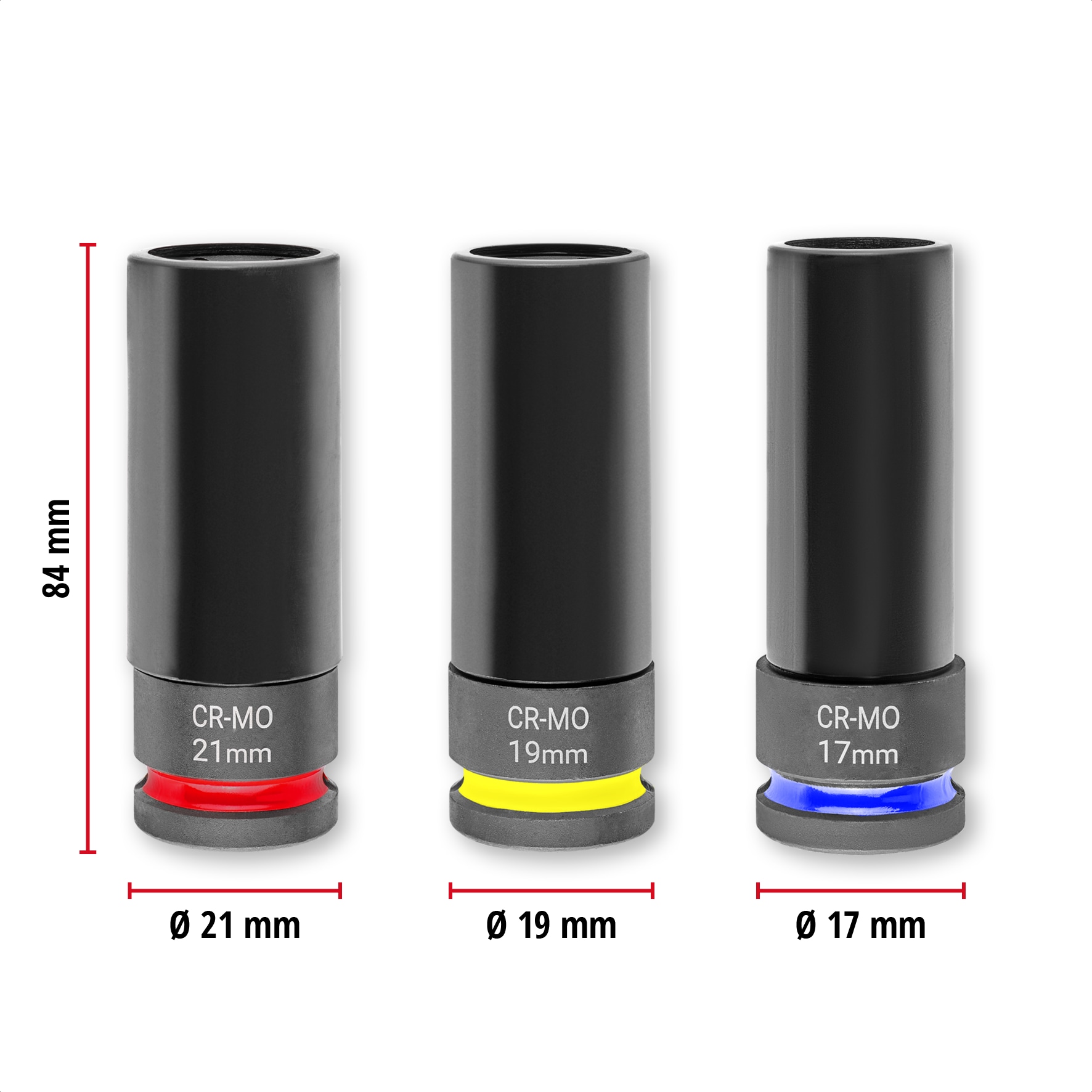 EINHELL Impact Stecknuss-Set, 109263, 3-teilig EINHELL Impact Stecknuss-Set, 109263, 3-teilig