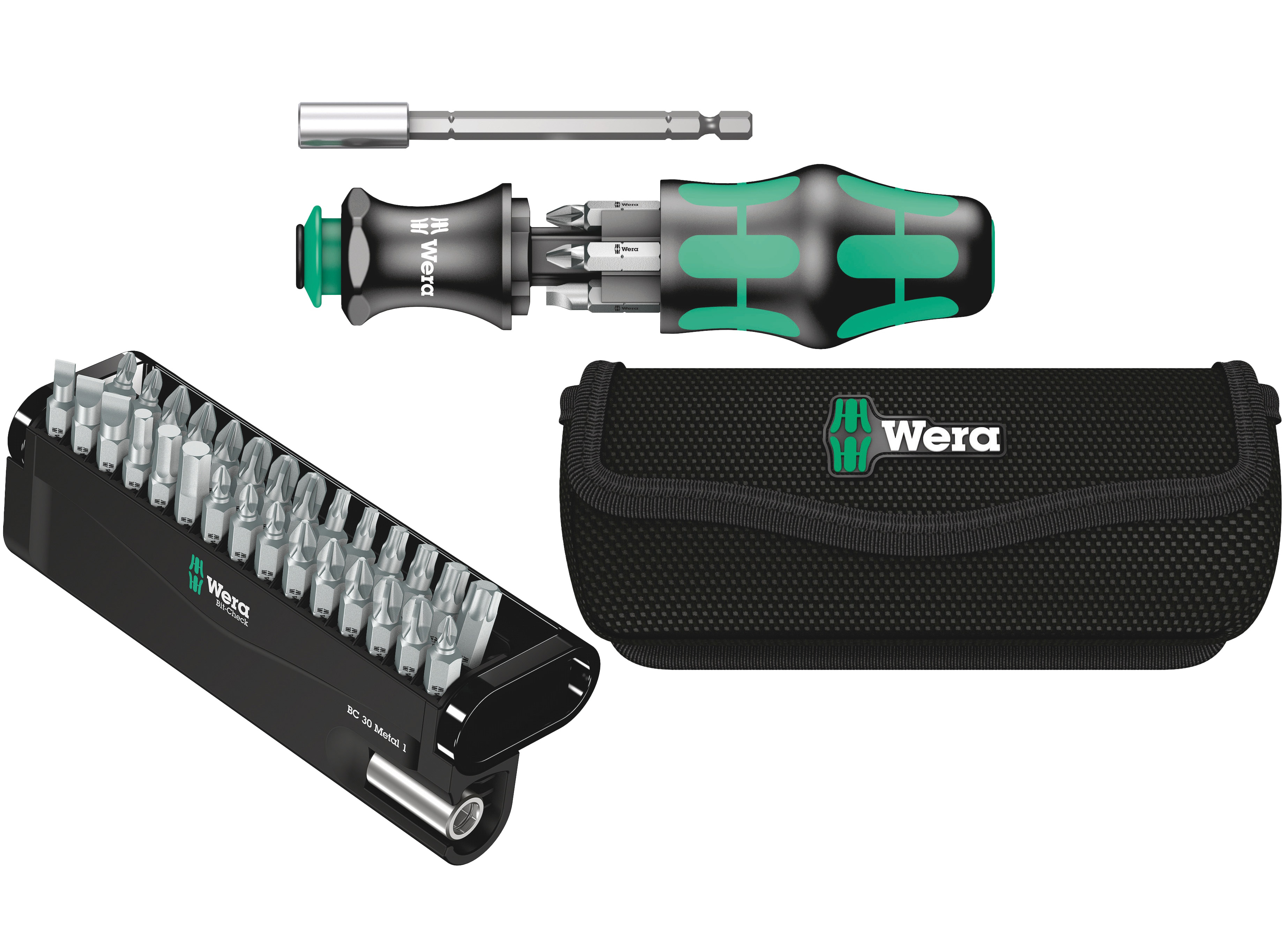 WERA Werkzeug-Set, Kraftform Kompakt 28 + Bit-Check 30 Metal 1, 36-teilig WERA Werkzeug-Set, Kraftform Kompakt 28 + Bit-Check 30 Metal 1, 36-teilig