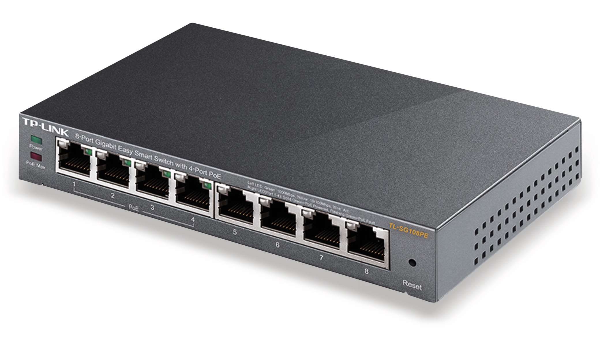 TP-LINK Switch TL-SG108PE, 8-port Gigabit TP-Link Switch TL-SG108PE, 8-port Gigabit