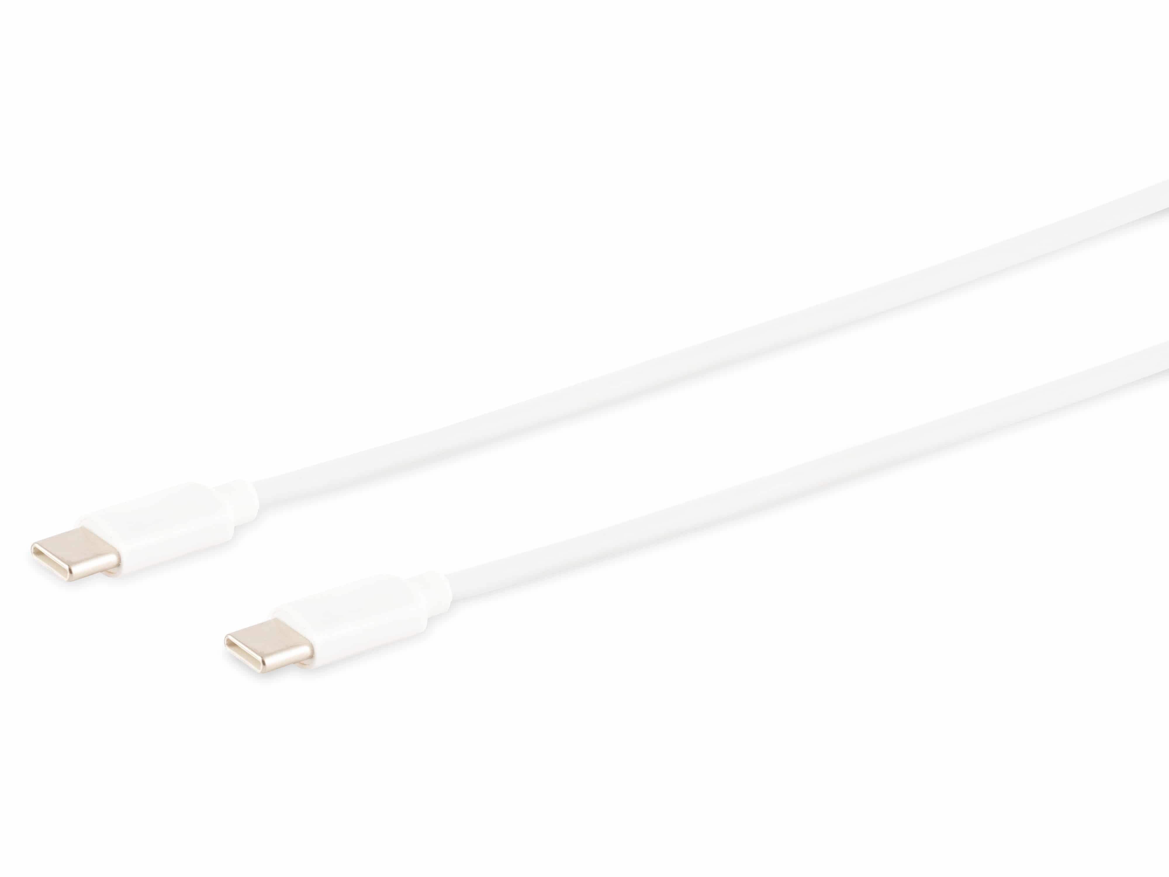S-IMPULS USB-C Ladekabel, 2.0, ABS, weiß, 1,0 m