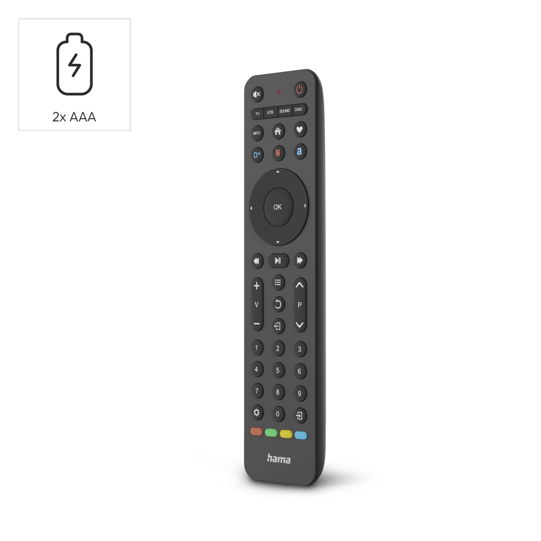 HAMA Universal-Fernbedienung TV, Infrarot, für 4 Geräte HAMA Universal-Fernbedienung TV, Infrarot, für 4 Geräte