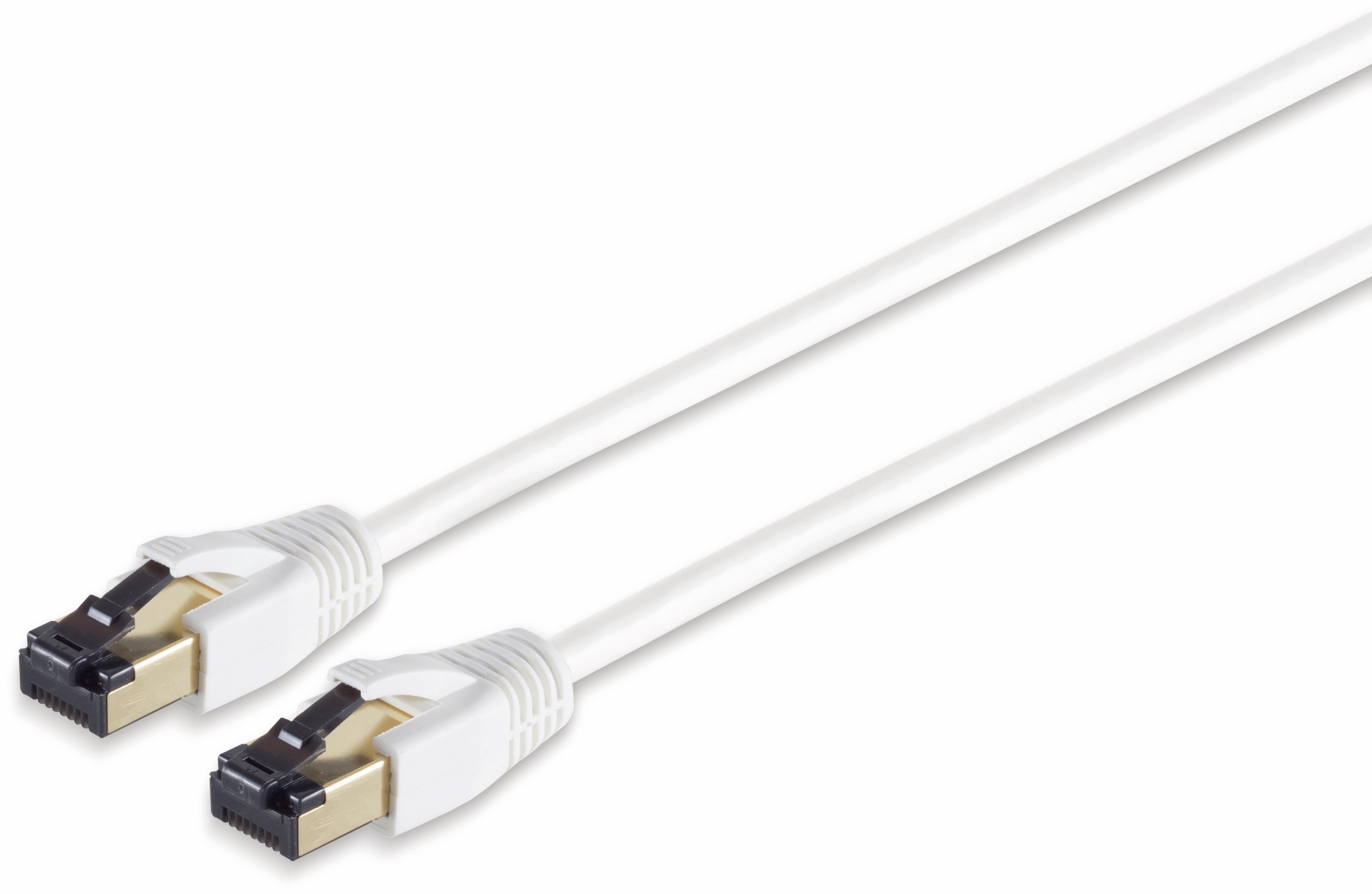 S-IMPULS Patchkabel CAT 8.1, F/FTP, LSZH, weiß, 0,5 m S-IMPULS Patchkabel CAT 8.1, F/FTP, LSZH, weiß, 0,5 m