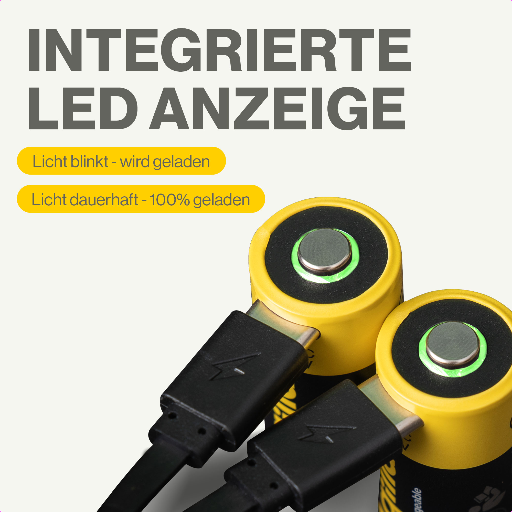 AQIILA Li-lon-Akku, CR123A, USB-C, 3 V, 2er Pack Li-lon-Akku AQILLA, CR123A, USB-C, 3 V, 2er Pack
