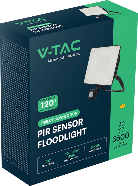 V-TAC LED-Fluter, VT-4919-FC, EEK: E, 20 W, 2400 lm, 4000 K, IP65, neutralweiß V-TAC LED-Fluter, VT-4919-FC, EEK: E, 20 W, 2400 lm, 4000 K, IP65, neutralweiß