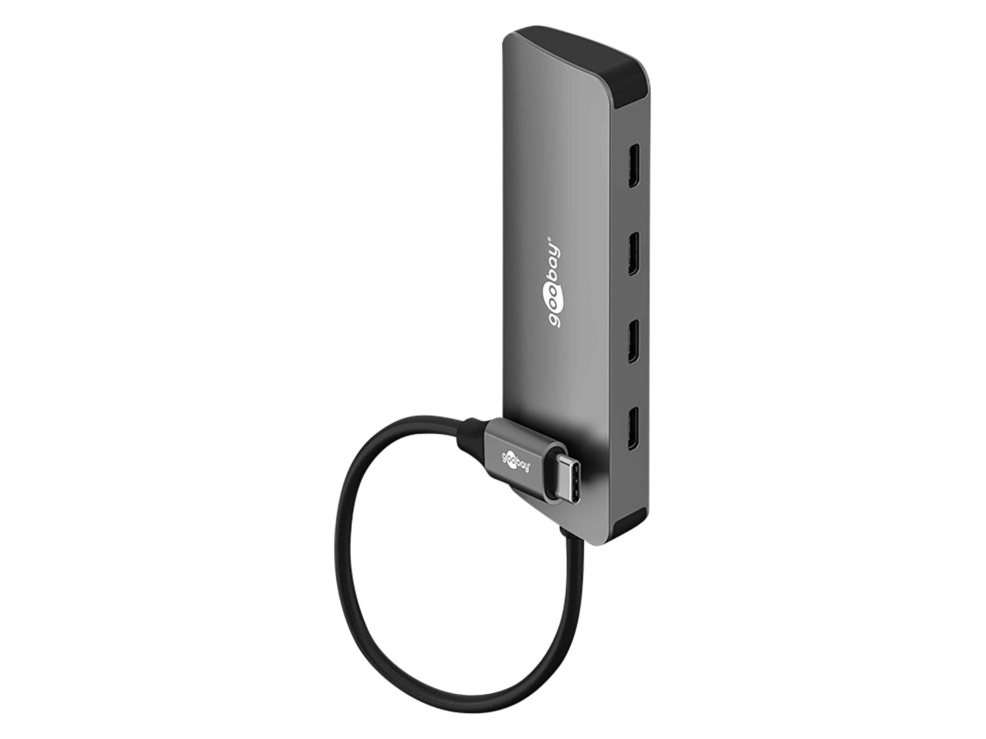 GOOBAY USB-C Hub 76565 Slim 4 Port USB-C auf USB-C 10 Gbit/s GOOBAY USB-C Hub 76565 Slim 4 Port USB-C auf USB-C 10 Gbit/s