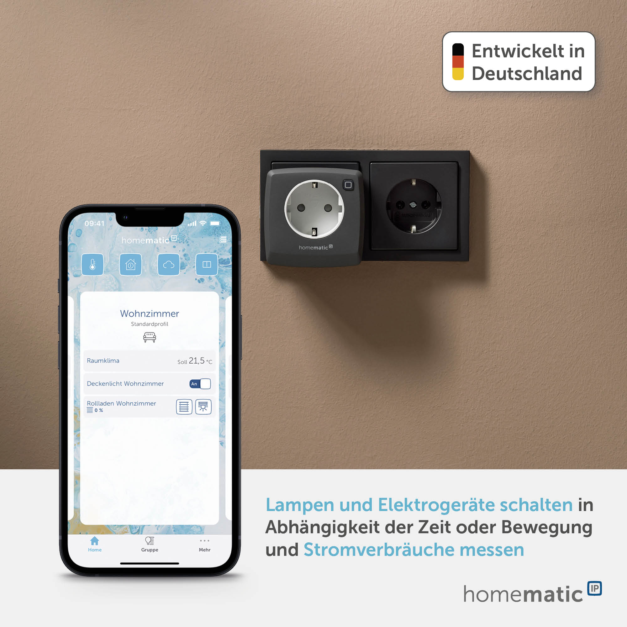 HOMEMATIC IP 161599A0, Schalt-Mess-Steckdose, anthrazit HOMEMATIC IP 161599A0, Schalt-Mess-Steckdose, anthrazit