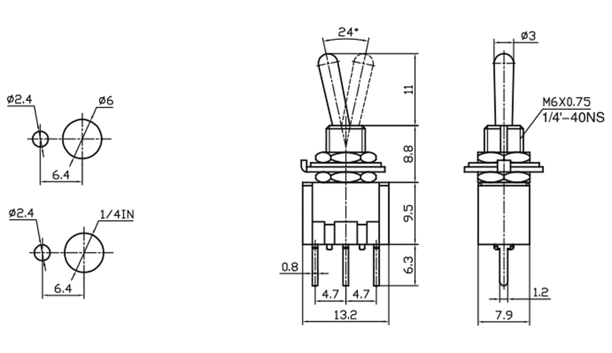 Kippschalter MTS-102-A2 Kippschalter MTS-102-A2