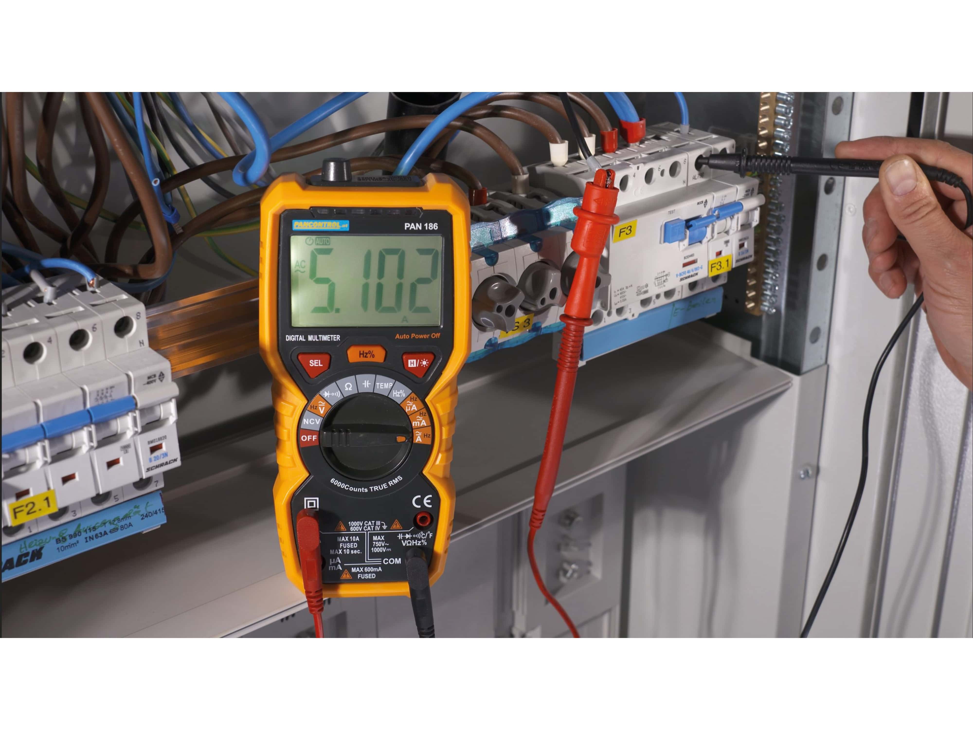 PANCONTROL True-RMS Multimeter PAN 186 PANCONTROL True-RMS Multimeter PAN 186