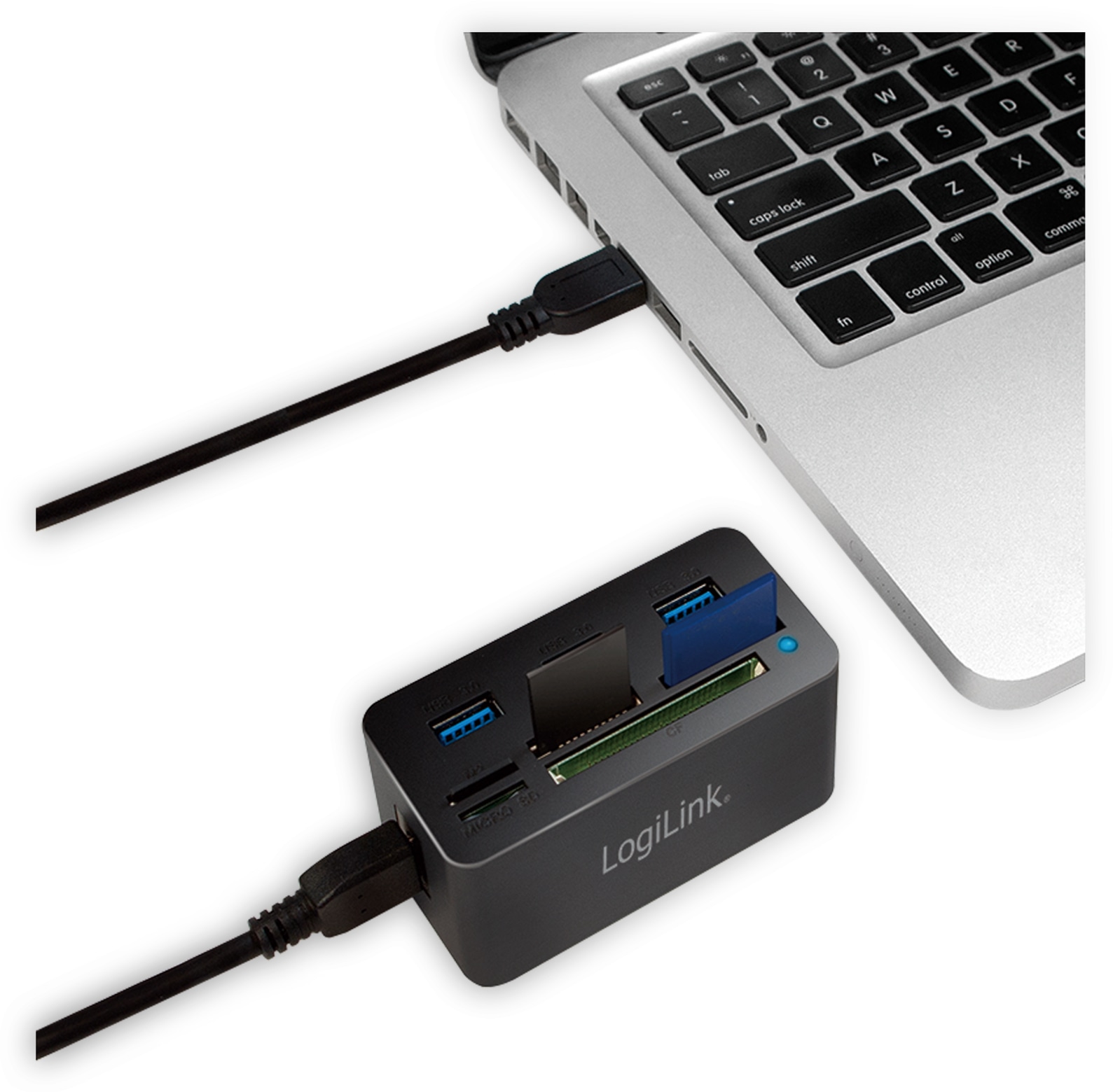 LOGILINK USB 3.0 Cardreader CR0042, 3x USB-A LOGILINK USB 3.0 Cardreader CR0042, 3x USB-A