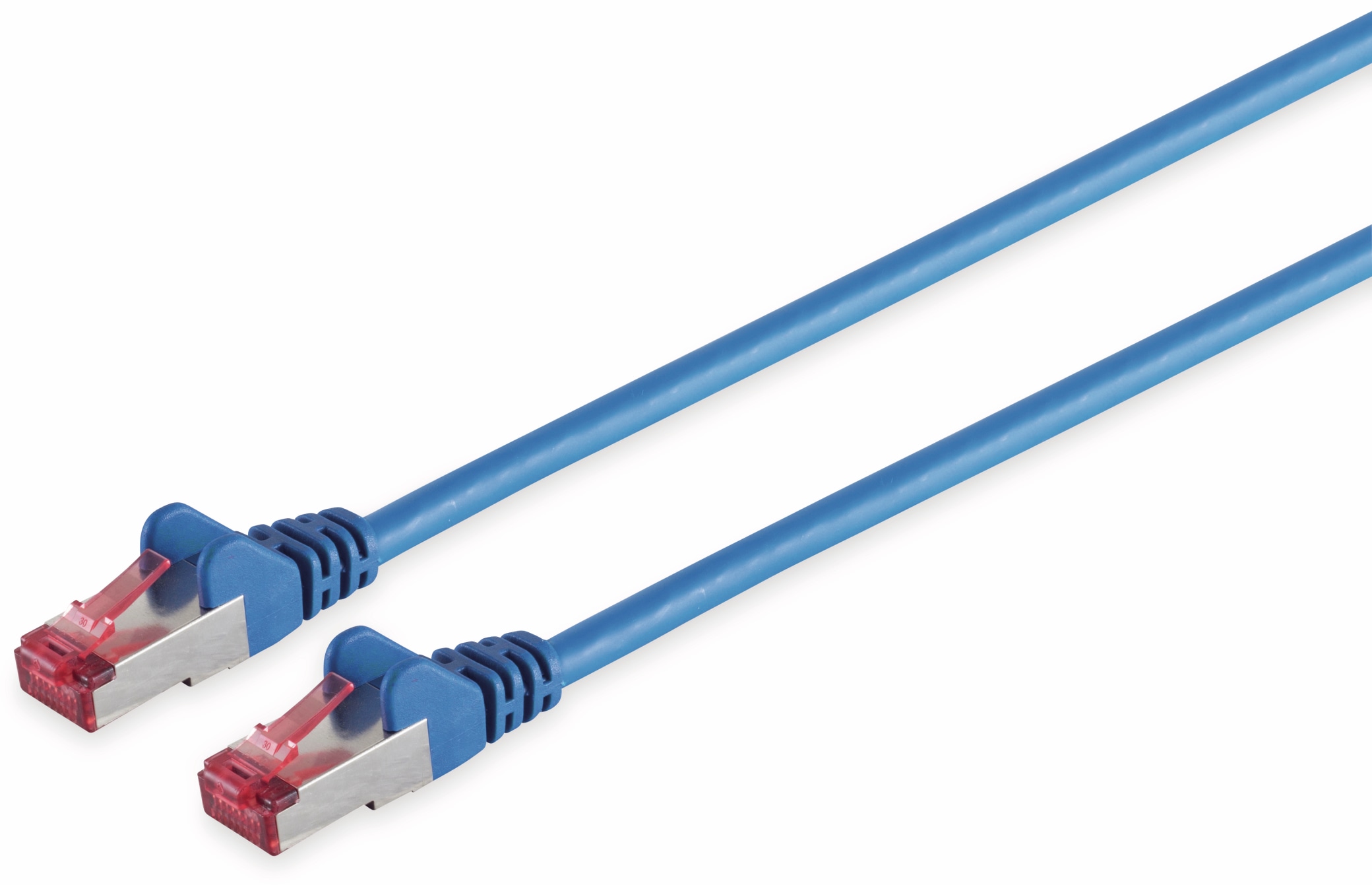 S-IMPULS CAT.6a Netzwerkkabel, S/FTP, PIMF, halogenfrei, blau, 0,15 m S-IMPULS CAT.6a Netzwerkkabel, S/FTP, PIMF, halogenfrei, blau, 0,15 m